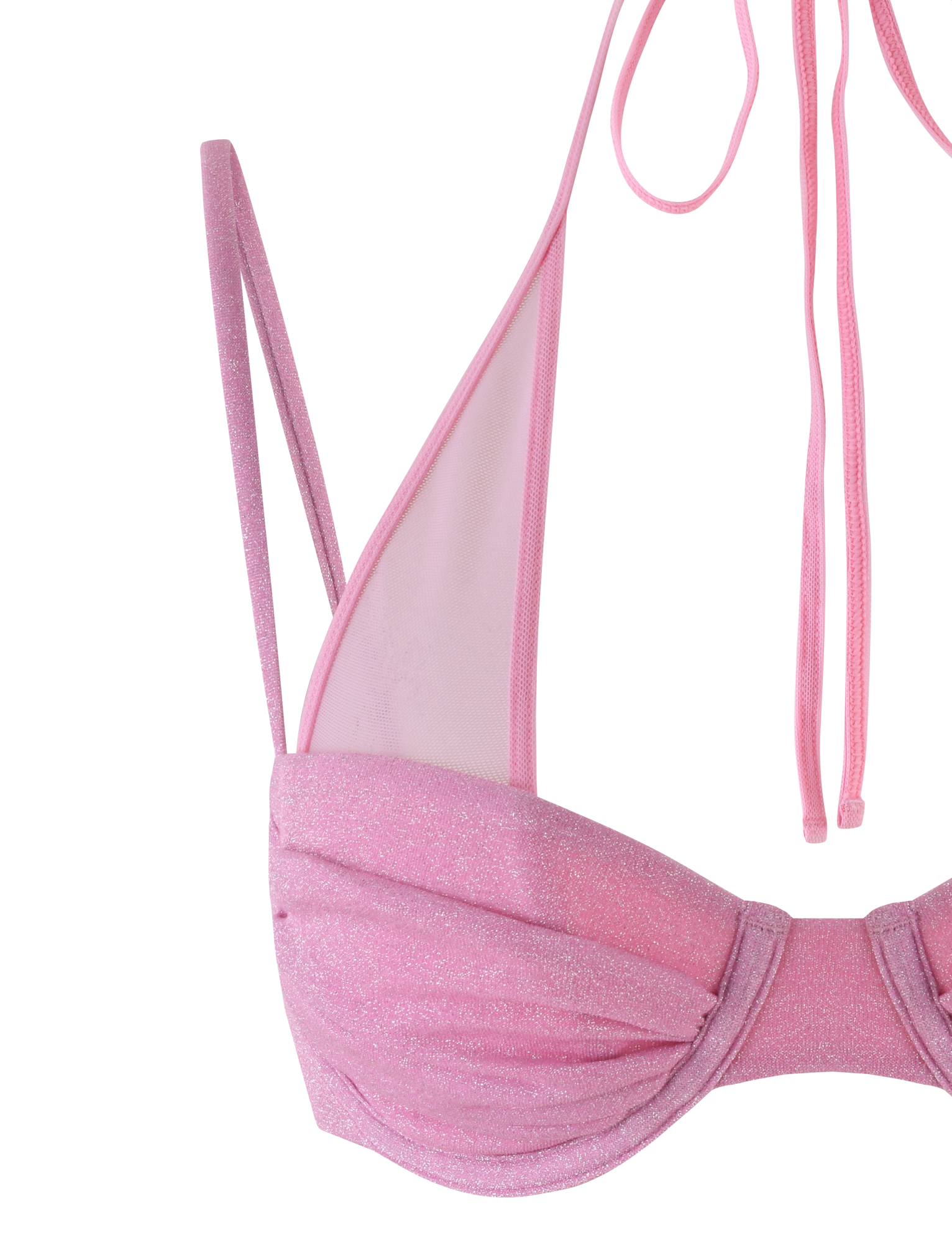 ELLISON BIKINI TOP - PINK : BABY PINK - Image 10