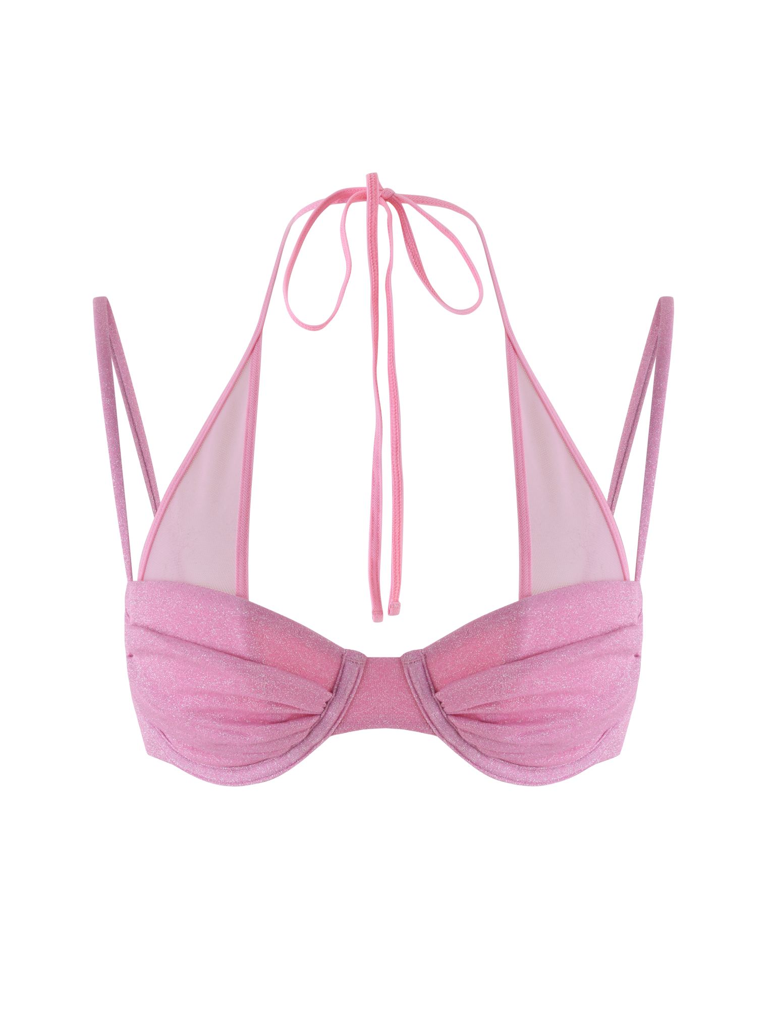 ELLISON BIKINI TOP - PINK : BABY PINK - Image 8