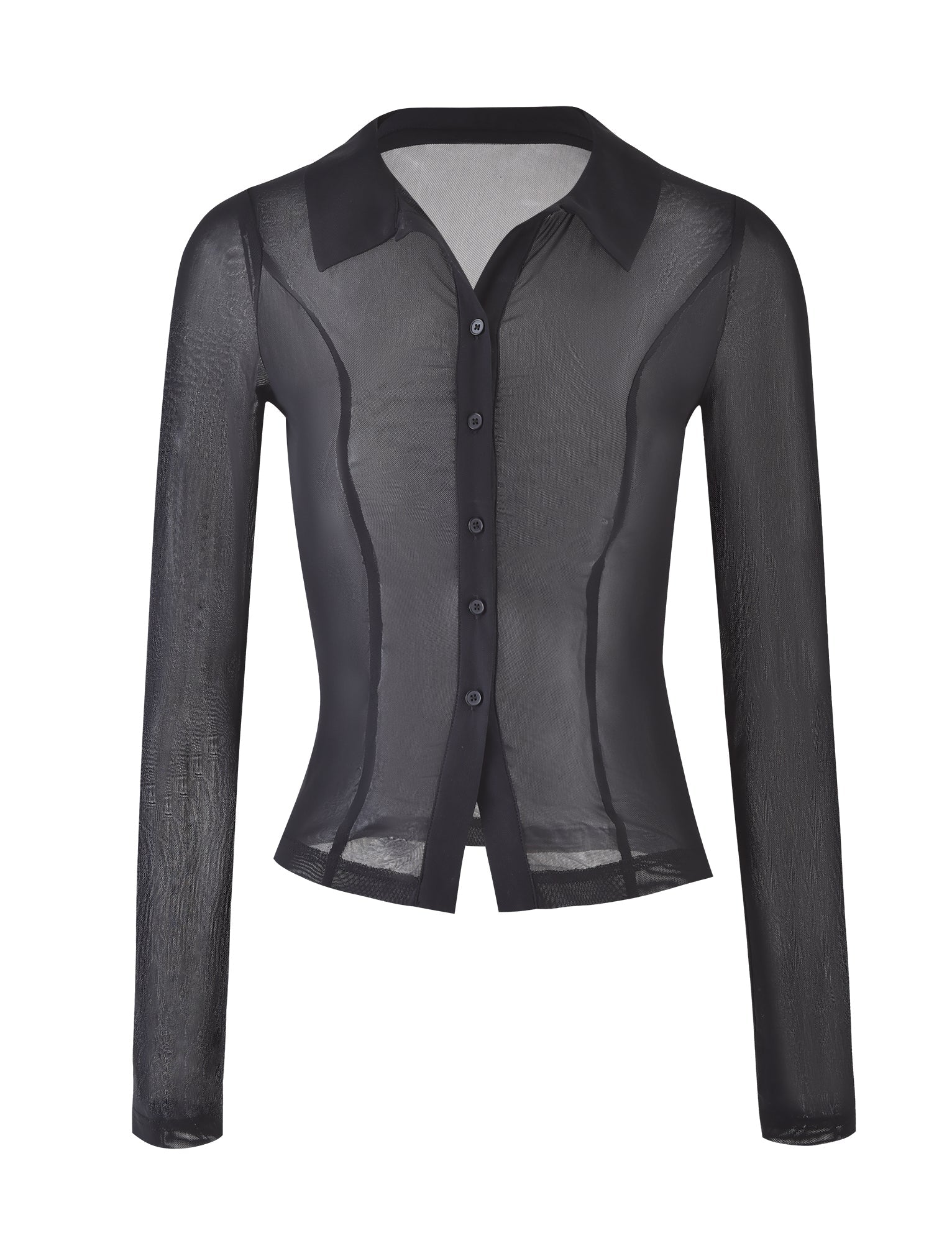 AHLING LONG SLEEVE TOP - BLACK - Image 6