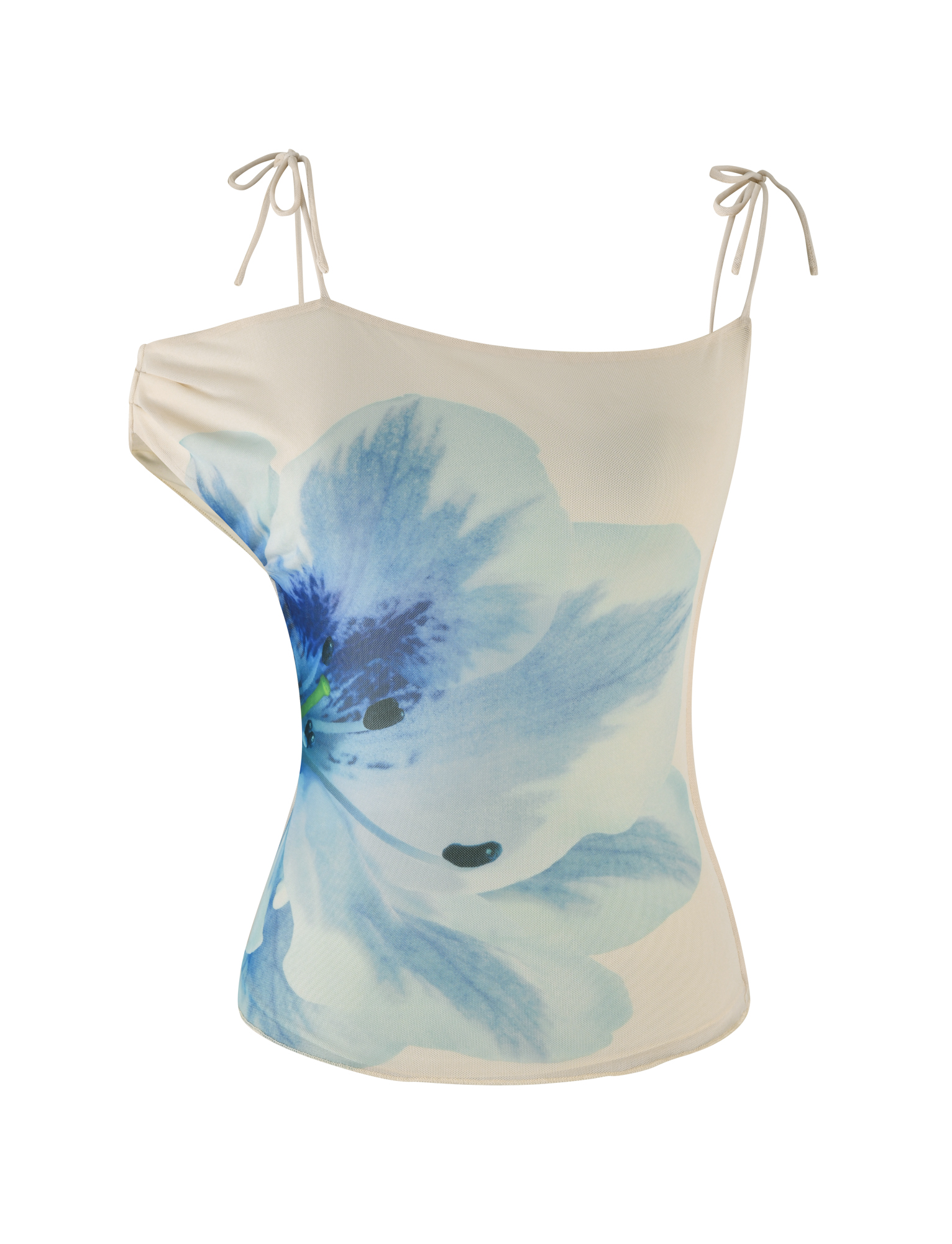 LILLIAN TOP - WHITE : CREAM : FLORAL - Image 9