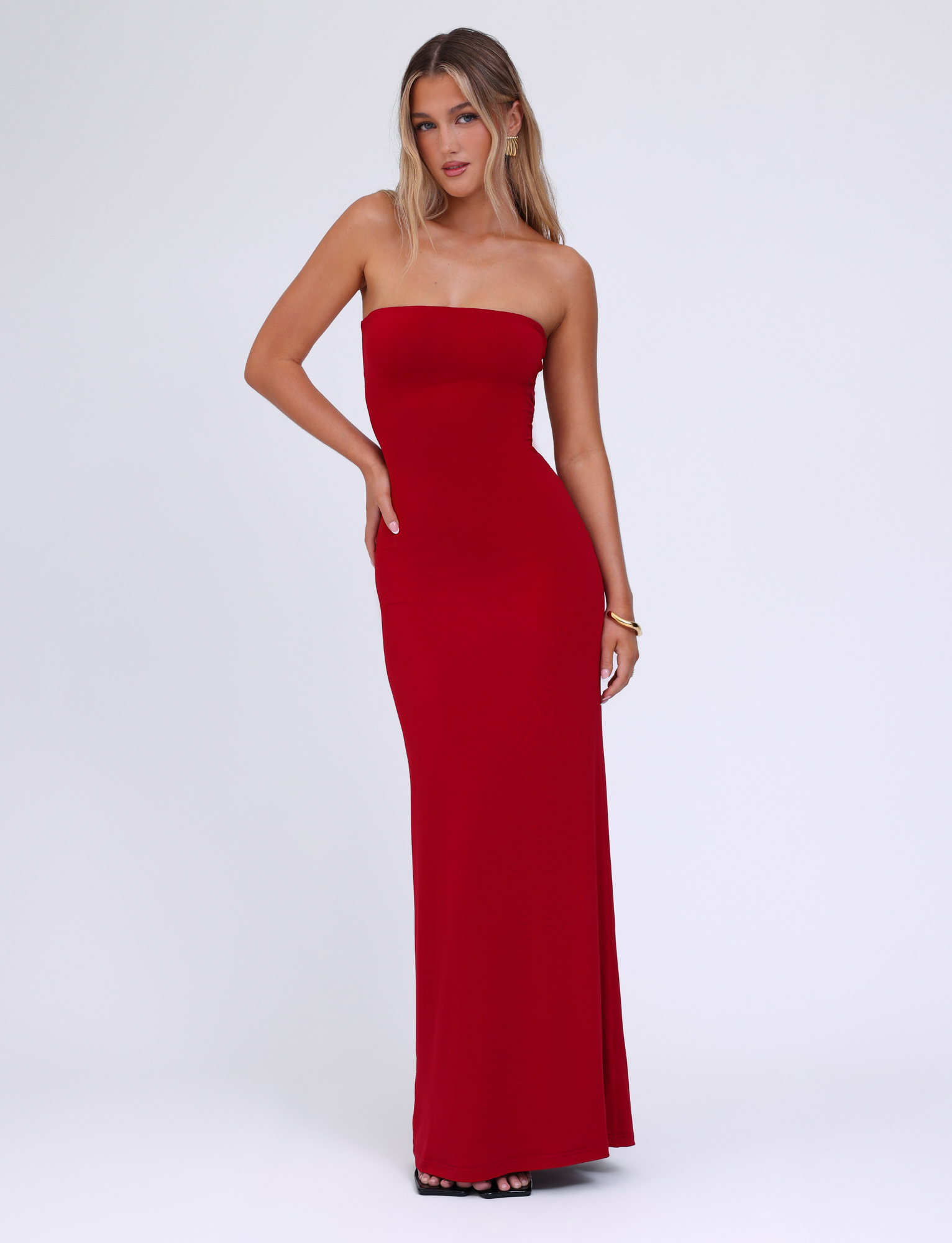 DANIELA DRESS - RED - Image 4