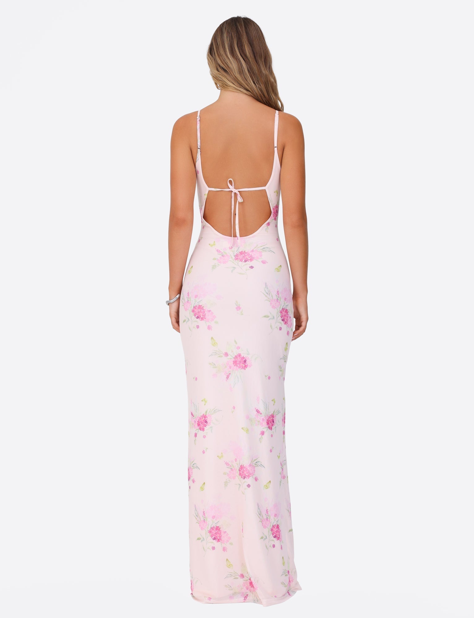 OSIRIS DRESS - PINK : FLORAL : WATER COLOUR FLORAL - Image 5