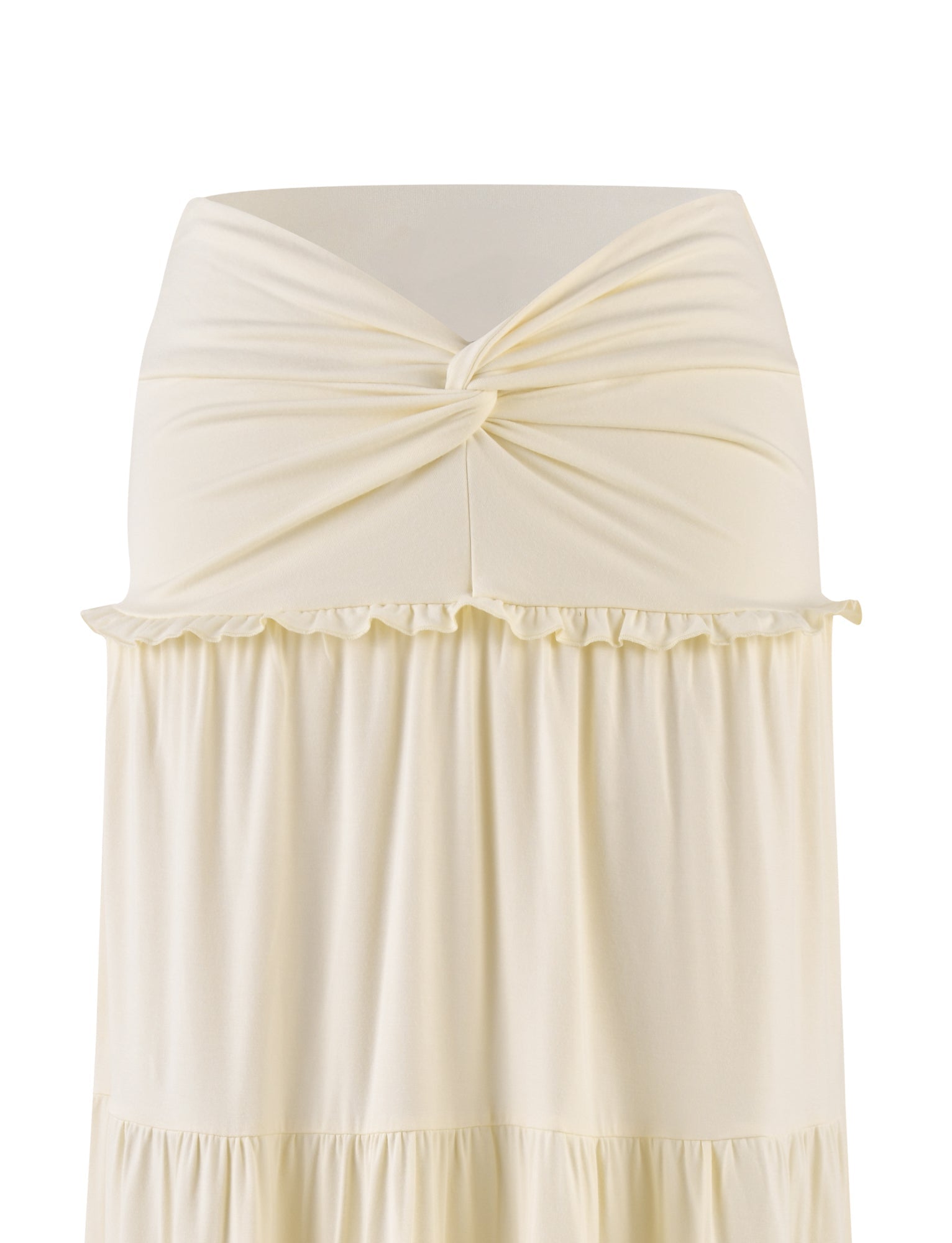 KATYA MAXI SKIRT - WHITE : CREAM - Image 8