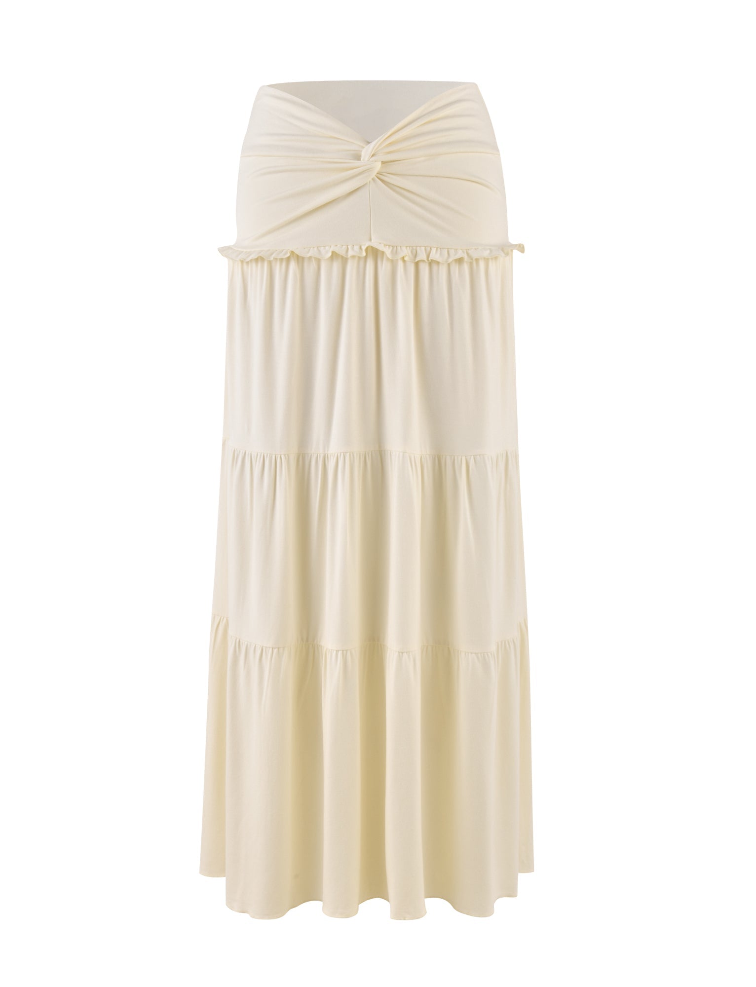 KATYA MAXI SKIRT - WHITE : CREAM - Image 7