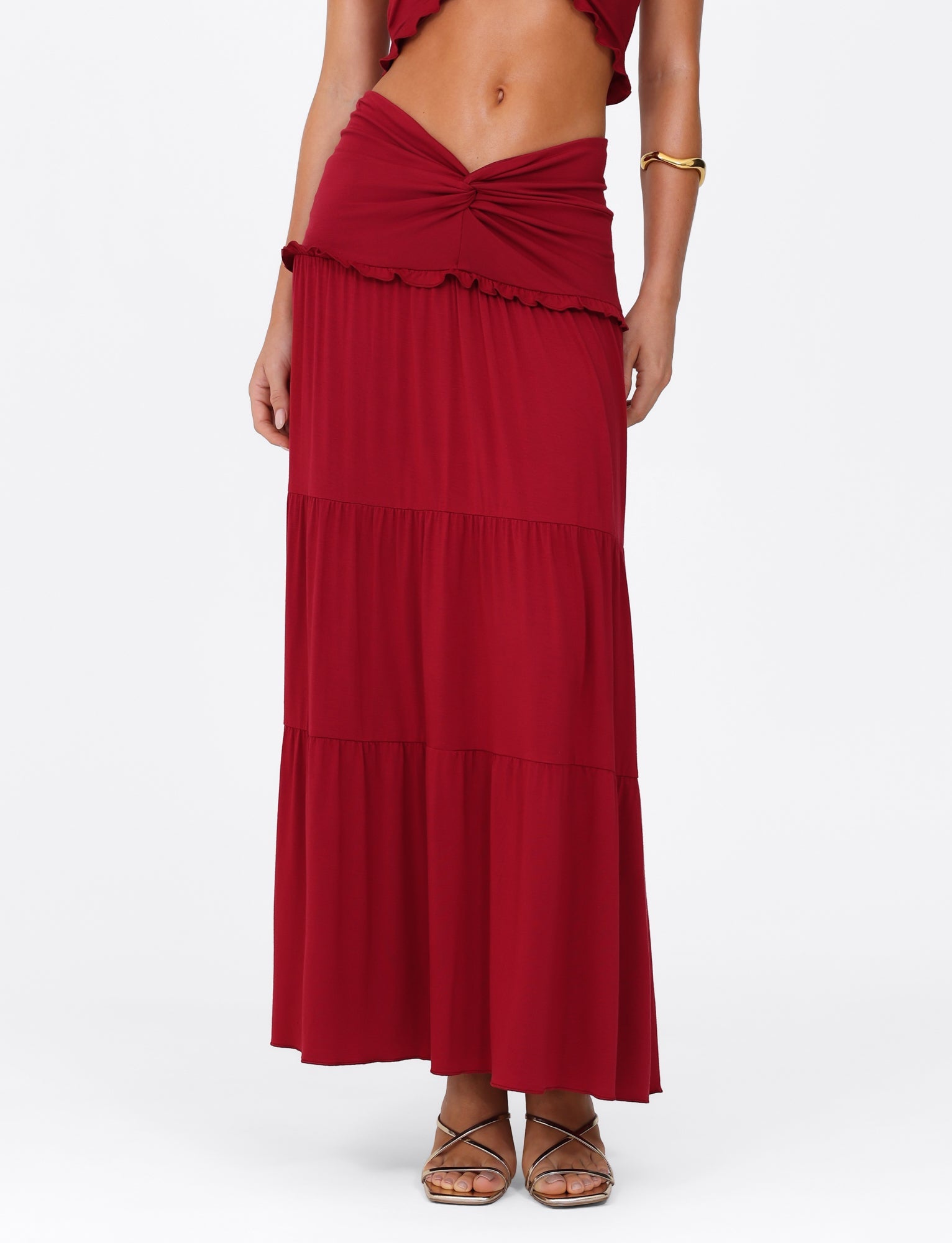 KATYA MAXI SKIRT - RED - Image 5