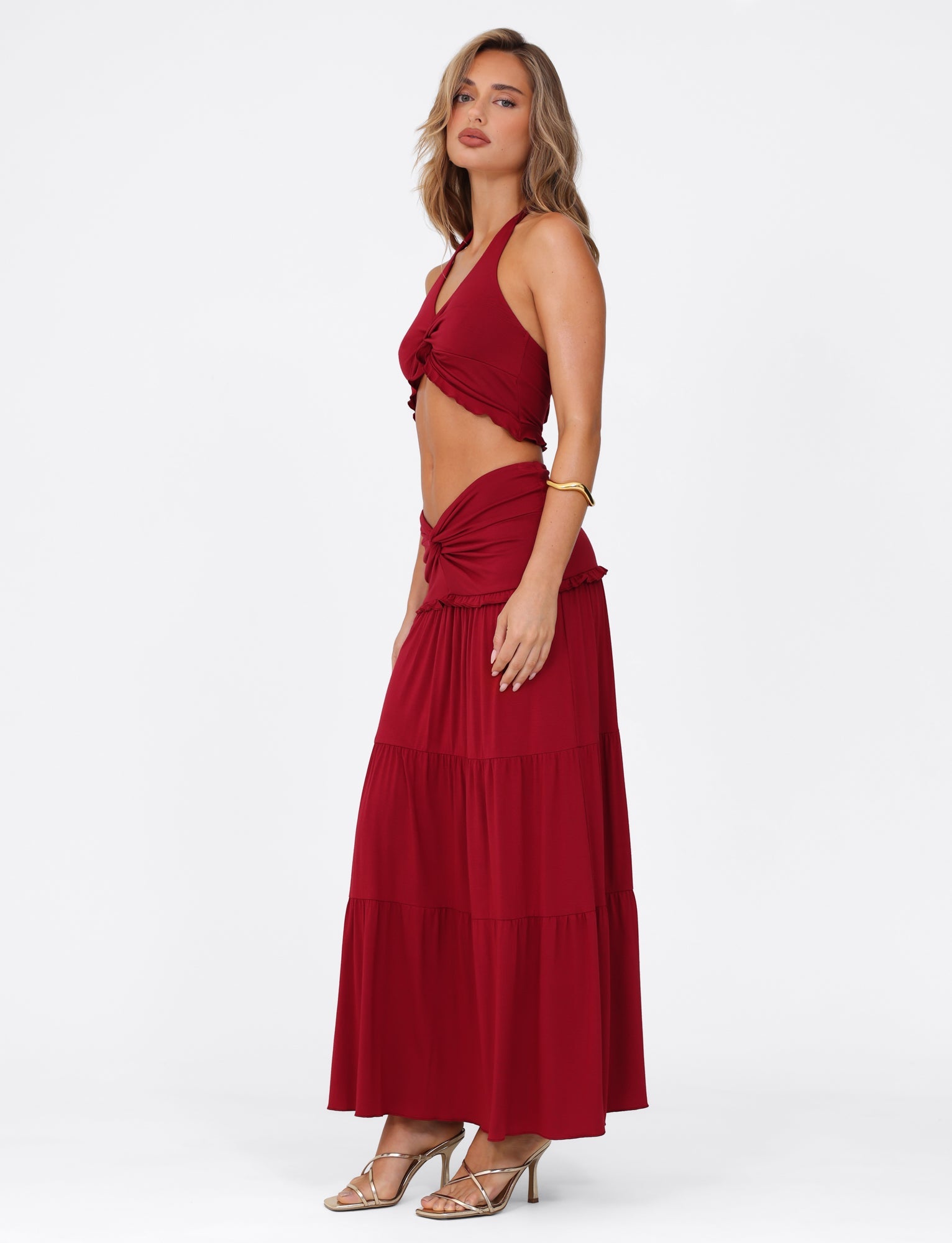 KATYA MAXI SKIRT - RED - Image 2