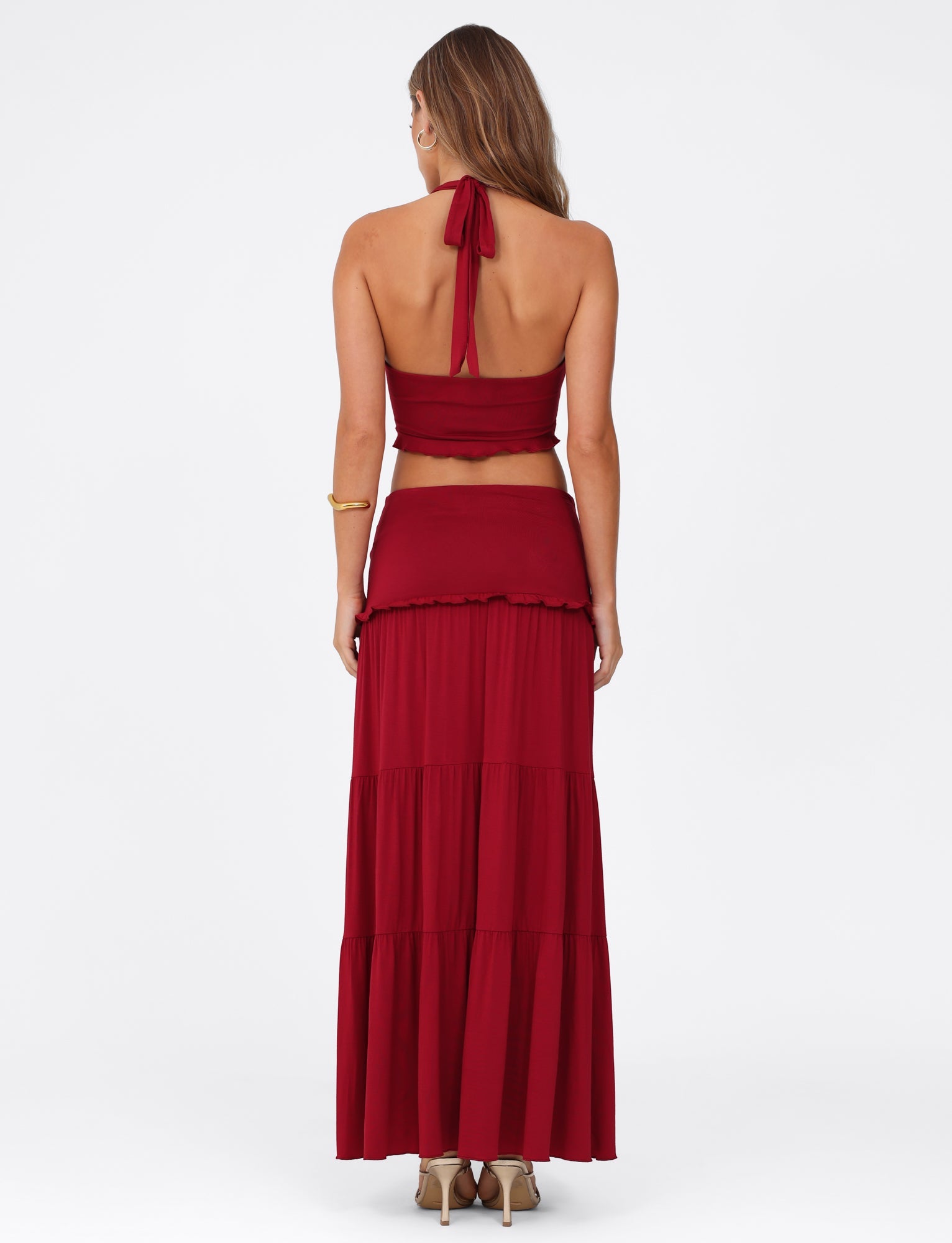 KATYA MAXI SKIRT - RED - Image 3