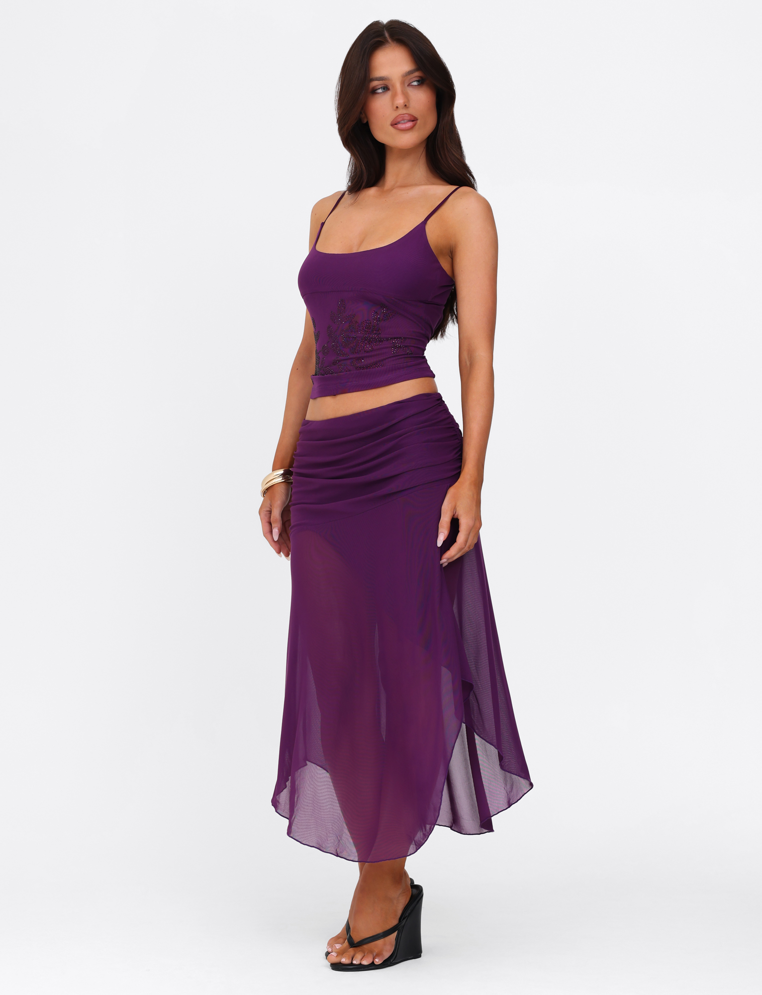 MARIANA SKIRT - PURPLE - Image 4