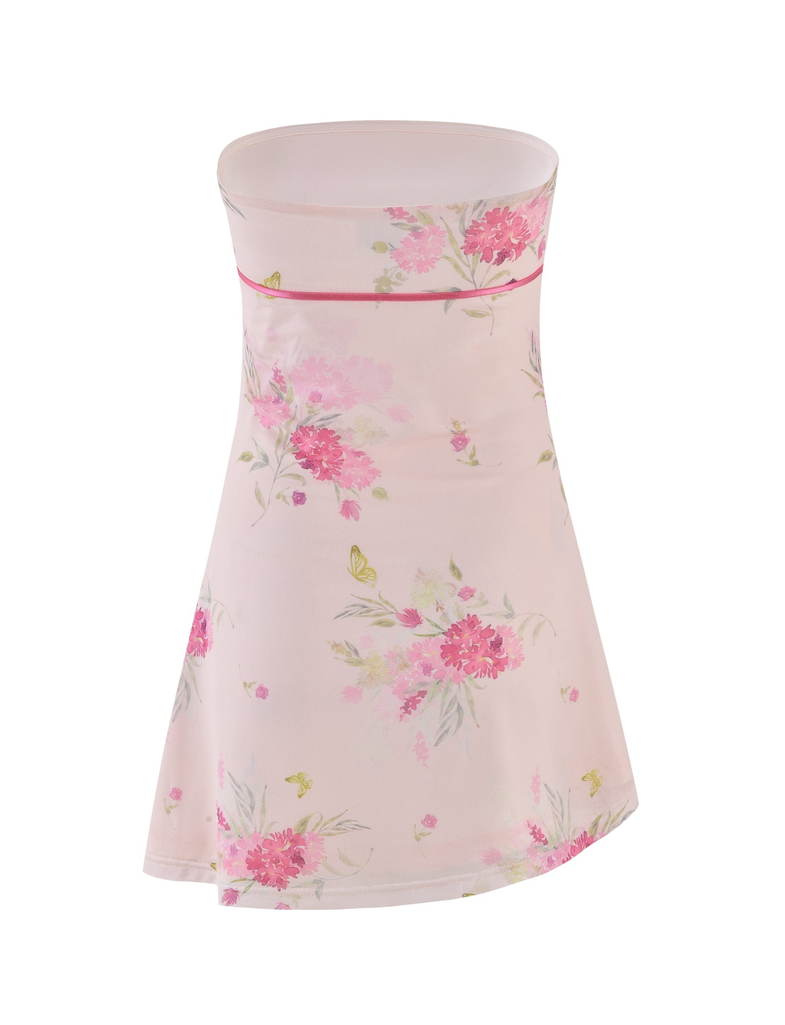 CARSYN MINI DRESS - PINK : FLORAL : WATER COLOUR FLORAL - Image 8