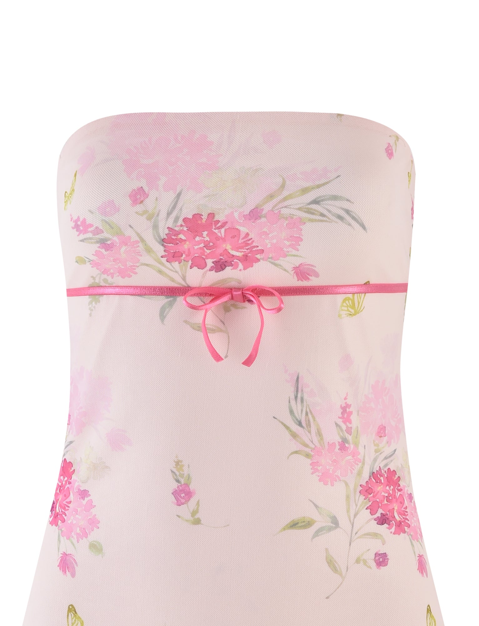 CARSYN MINI DRESS - PINK : FLORAL : WATER COLOUR FLORAL - Image 7