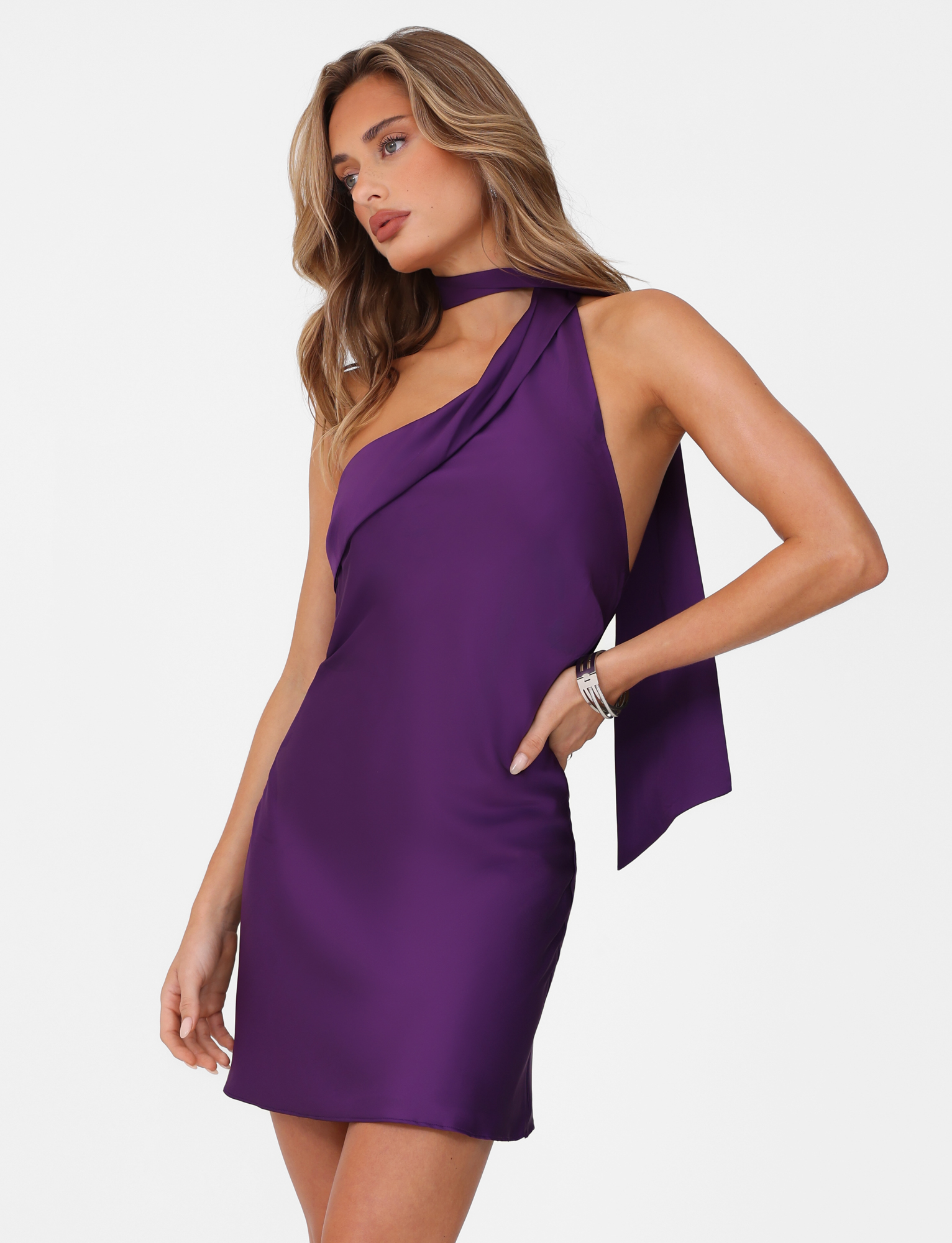 ALLIRA MINI DRESS 2.0 - PURPLE : LAVENDER - Image 3