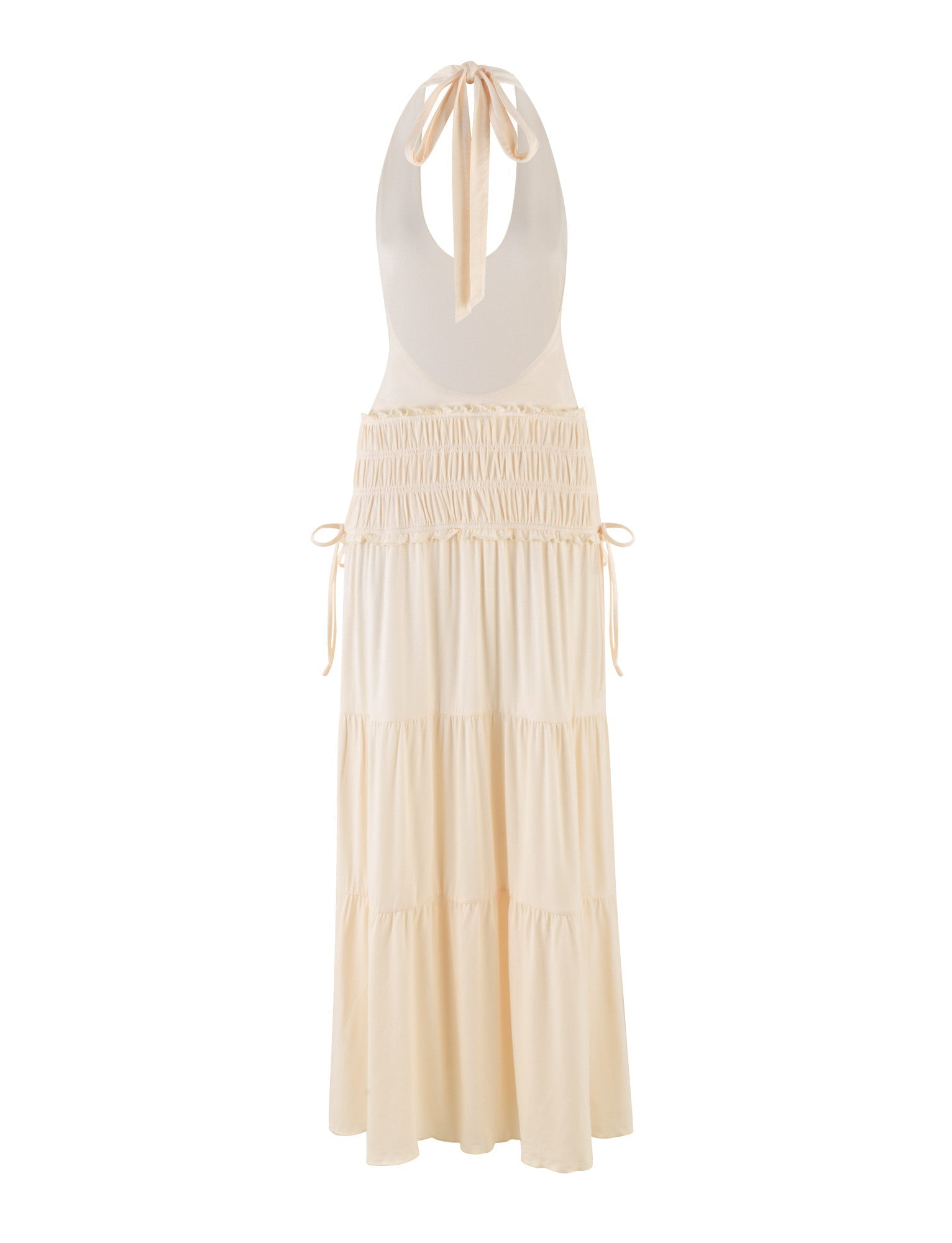 DENALI HALTER DRESS - NEUTRAL : BONE - Image 9
