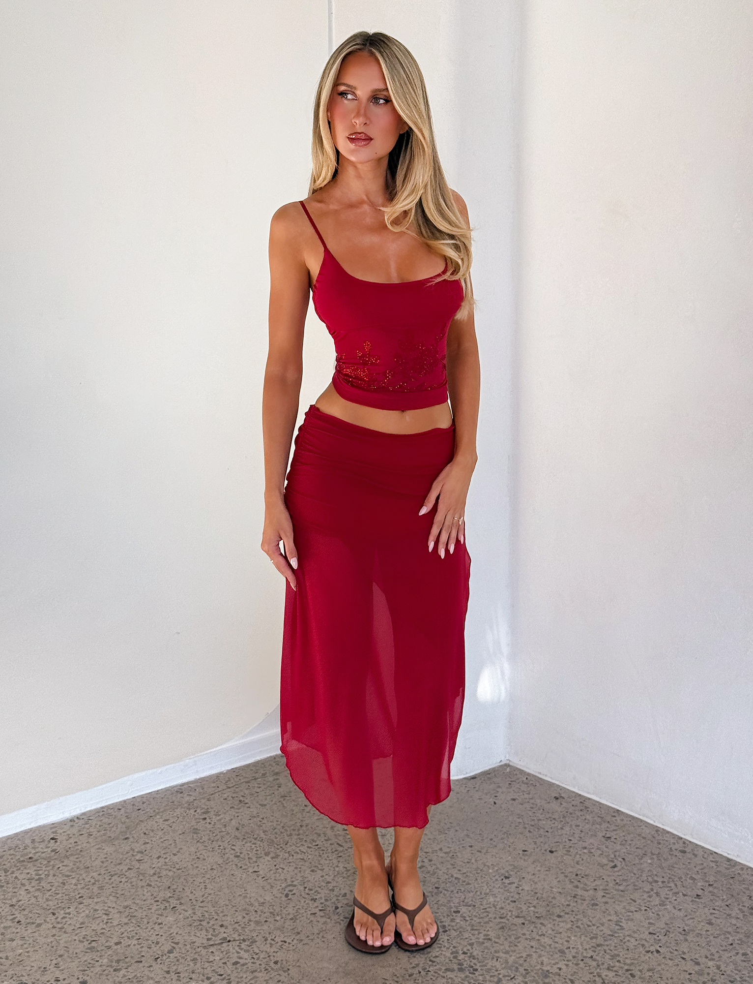 OCTAVIA TOP - RED - Image 3