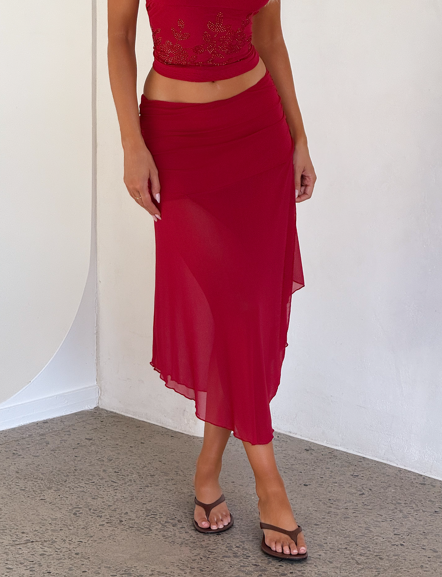 MARIANA SKIRT - RED - Image 2
