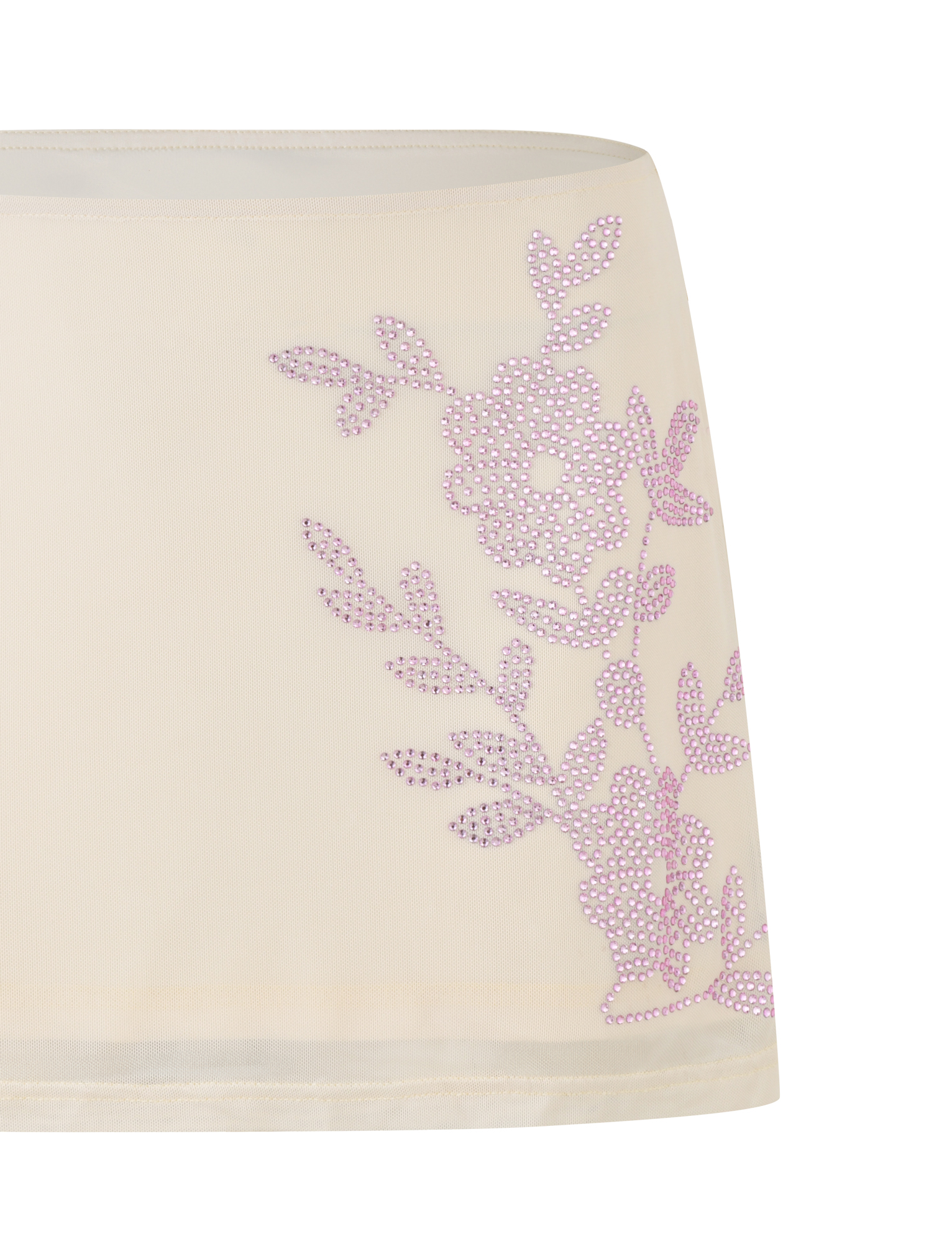 OCTAVIA MINI SKIRT - NEUTRAL : CREAM - Image 8