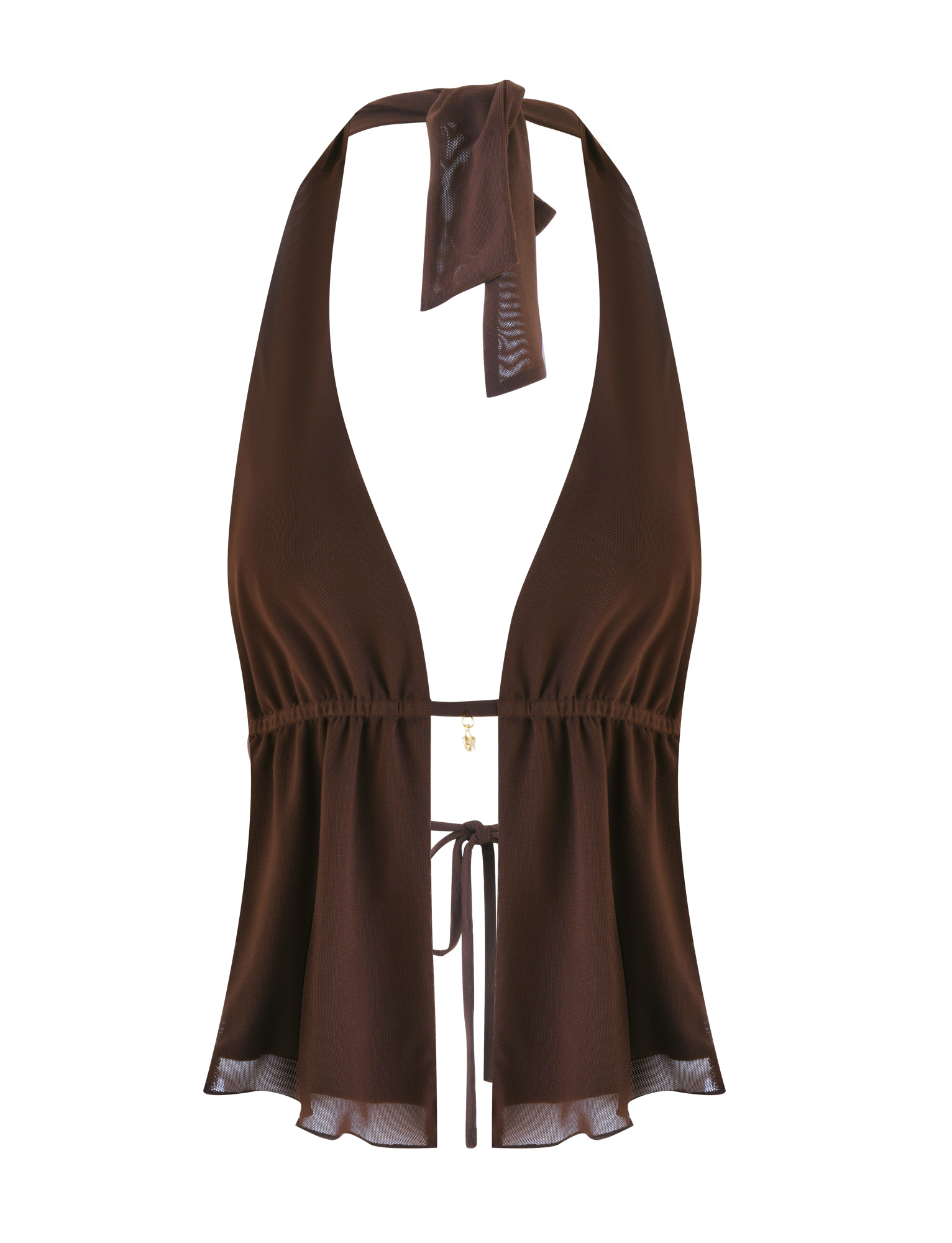 ESHA TOP - BROWN : CHOCOLATE - Image 8
