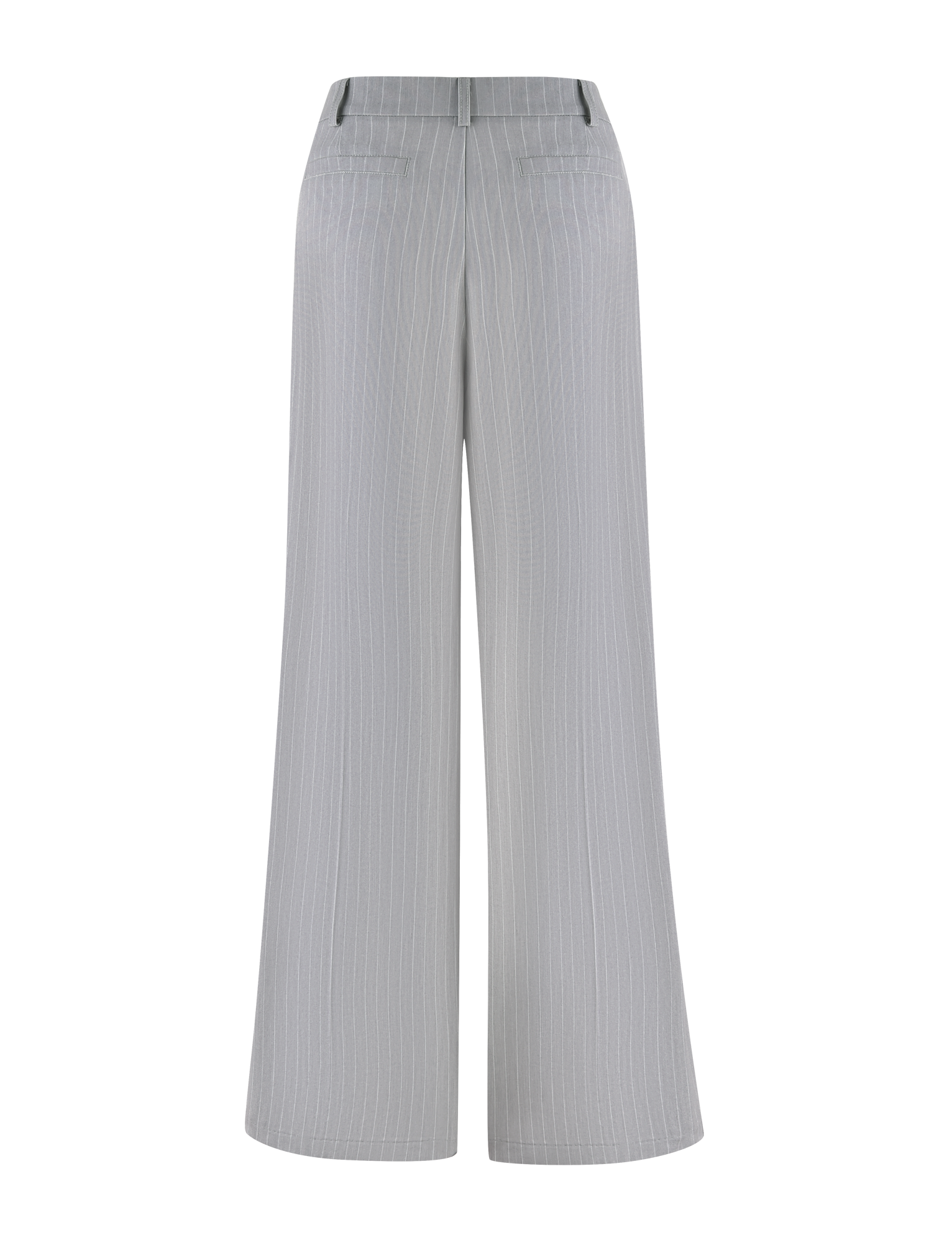 AMBERLY SUIT PANT - GREY : PINSTRIPE : GREY PINSTRIPE - Image 8