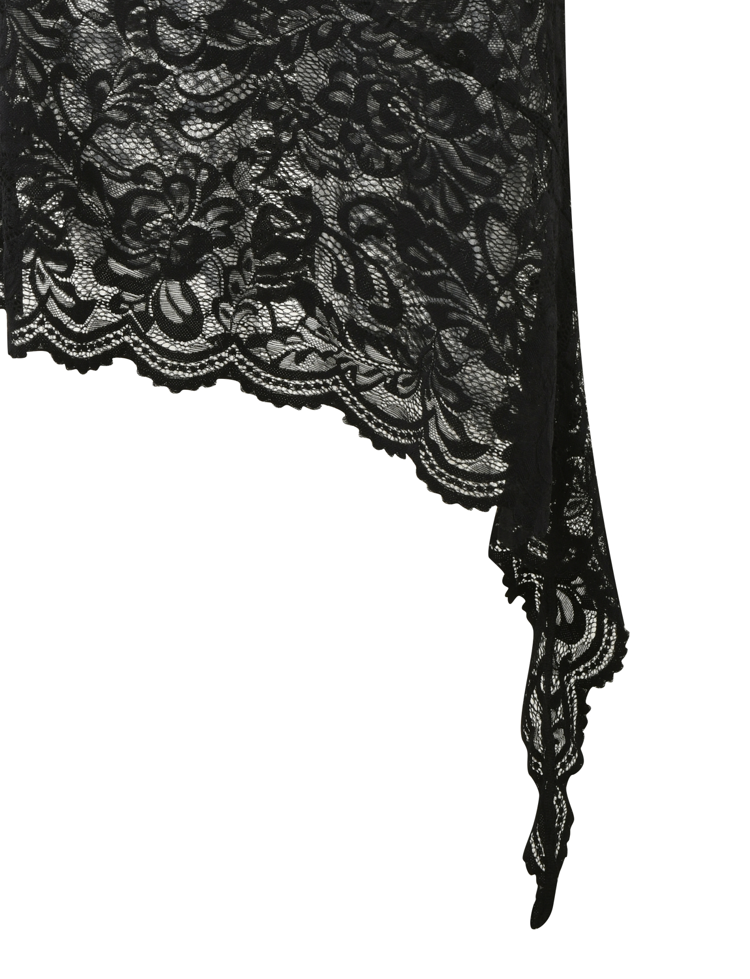SIYA MIDI SKIRT - BLACK : LACE : BLACK LACE - Image 9