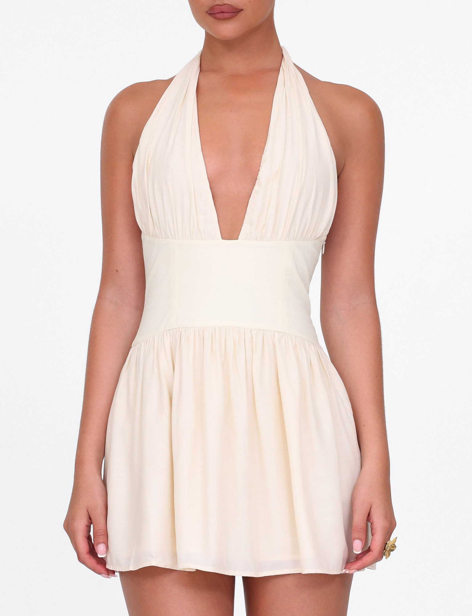 CALISTA MINI DRESS - YELLOW : BUTTER - Image 4