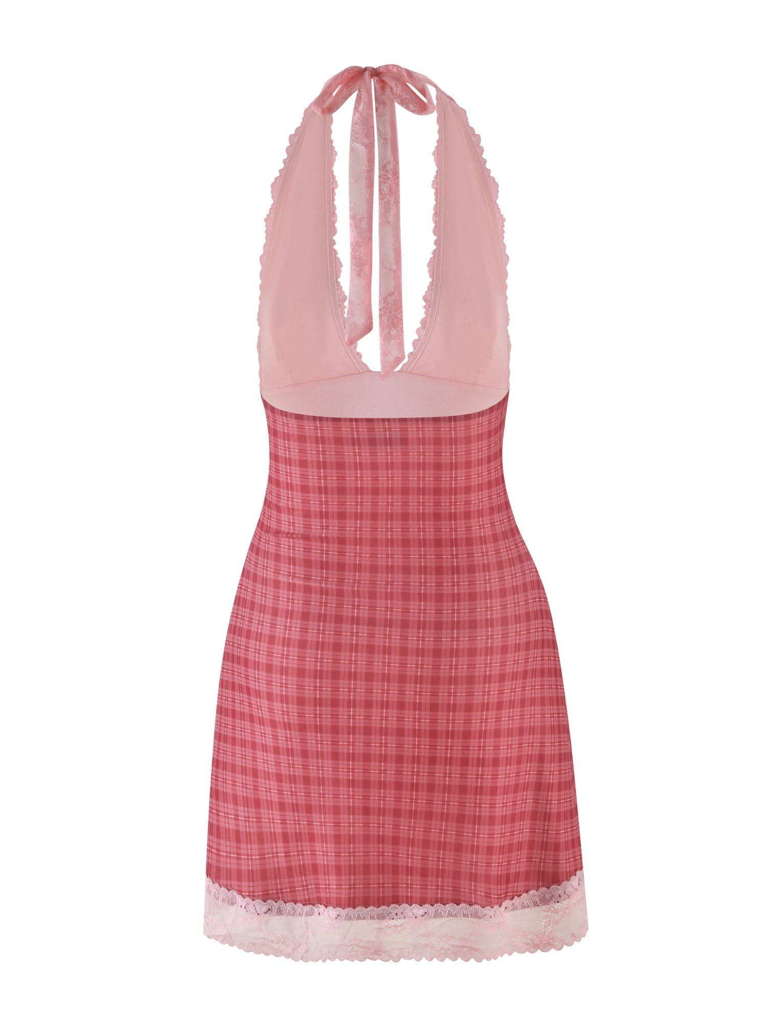 NAVIA DRESS - RED : RED CHECK - Image 8