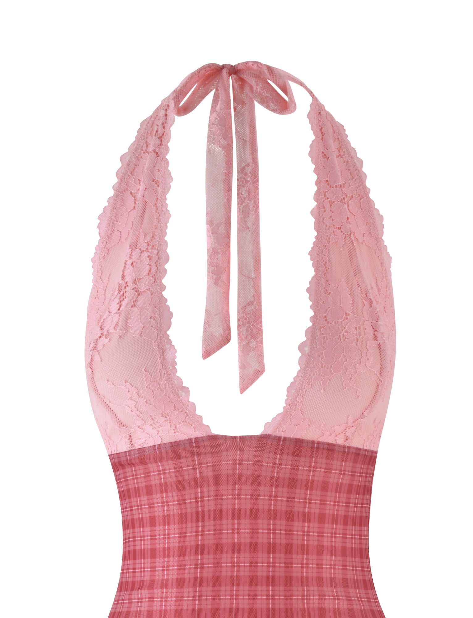 NAVIA DRESS - RED : RED CHECK - Image 9