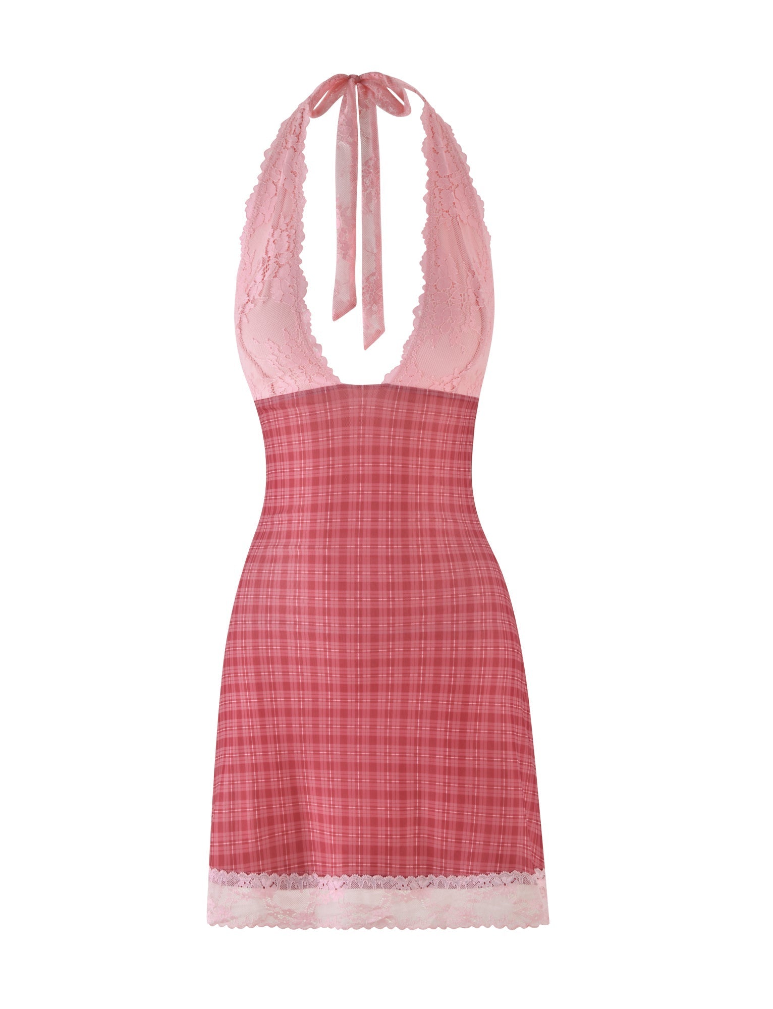 NAVIA DRESS - RED : RED CHECK - Image 7