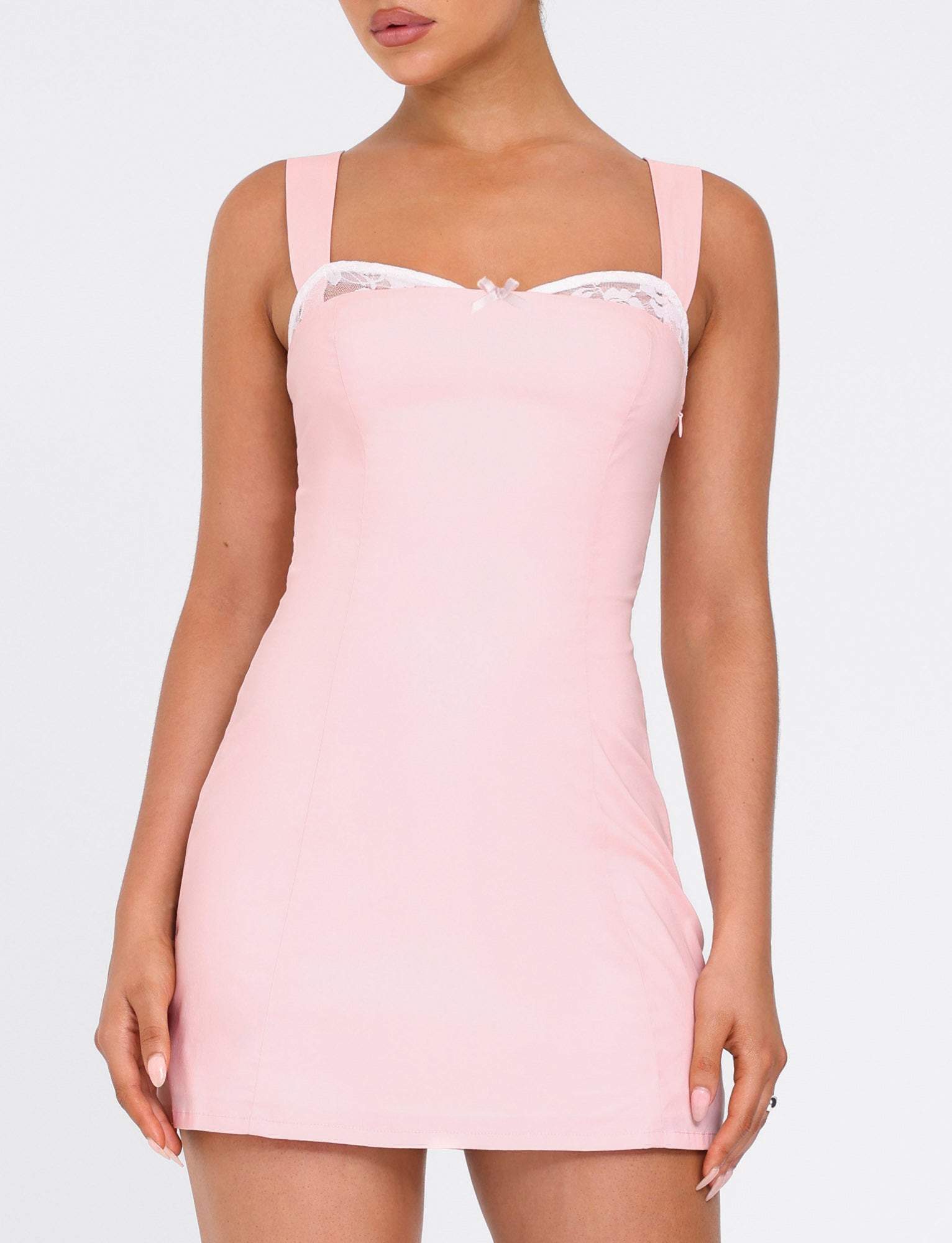 COLSON MINI DRESS - PINK : BABY PINK - Image 4