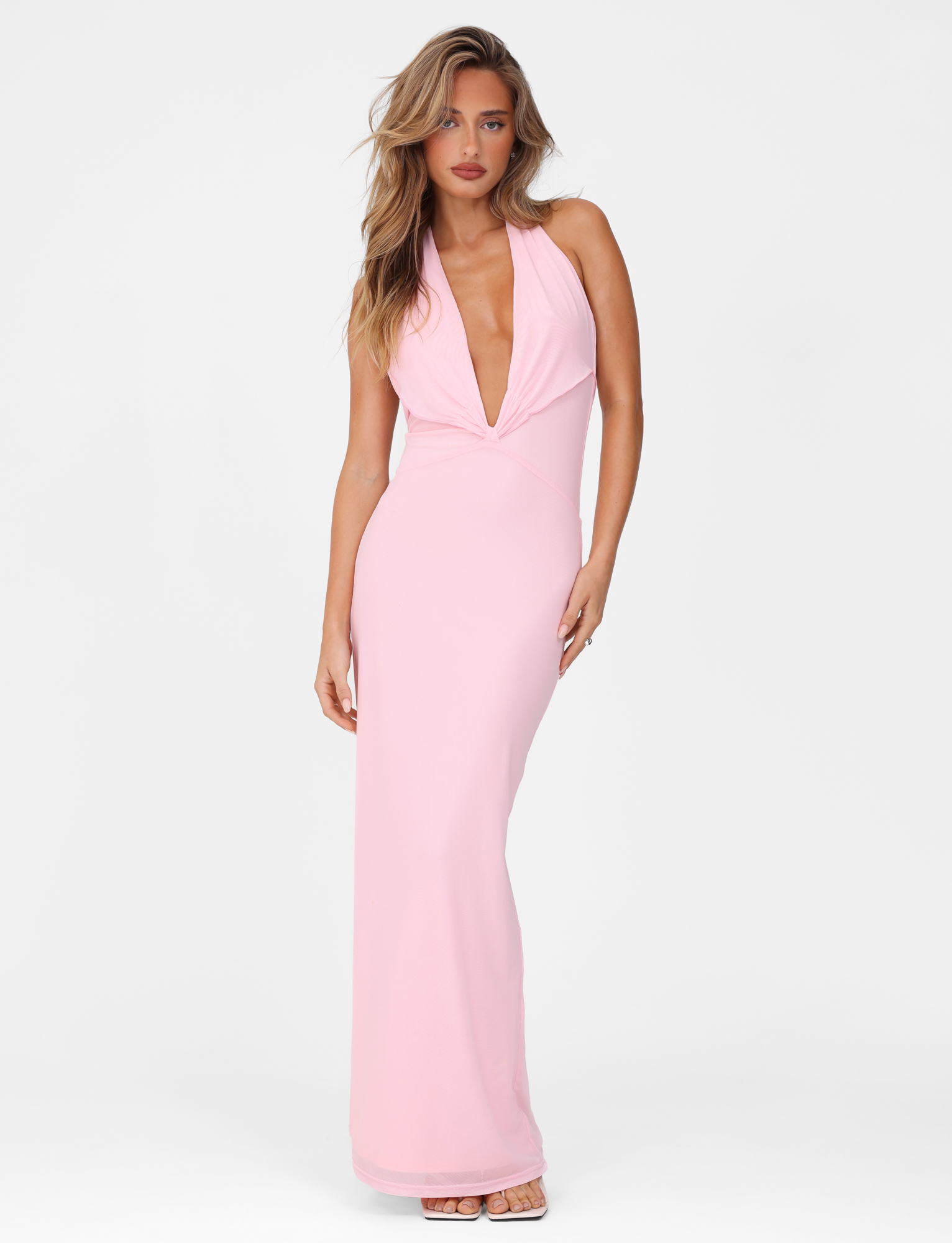 CRESSIDA MAXI DRESS - PINK : BABY PINK - Image 2