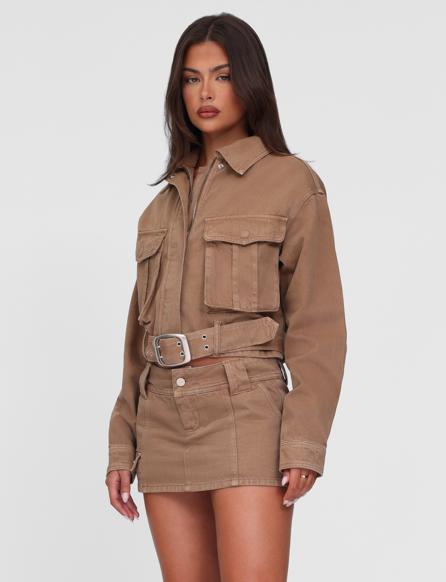 ZELIE JACKET - NEUTRAL : SANDBLAST : WASHED TAN - Image 2