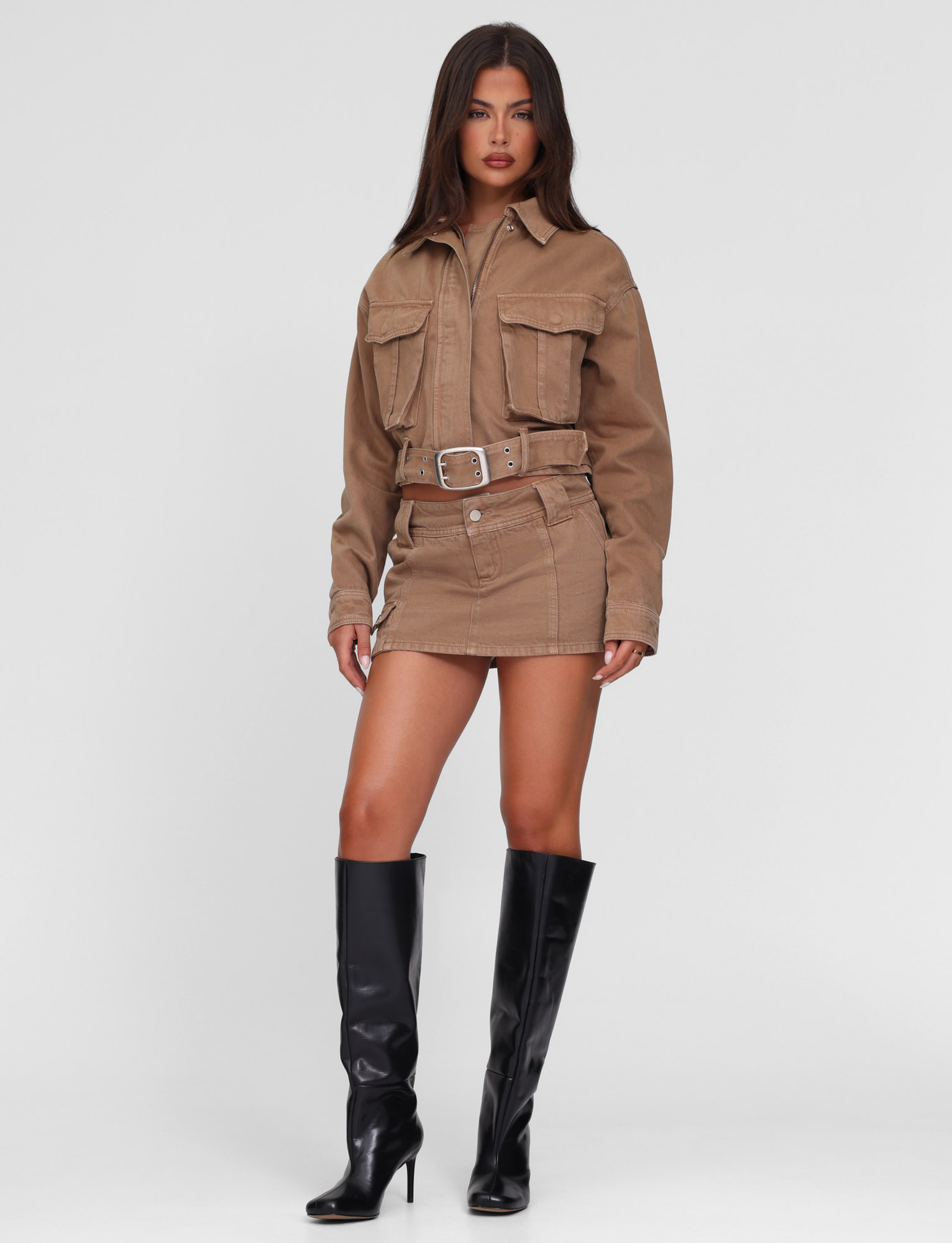 ZELIE JACKET - NEUTRAL : SANDBLAST : WASHED TAN - Image 4