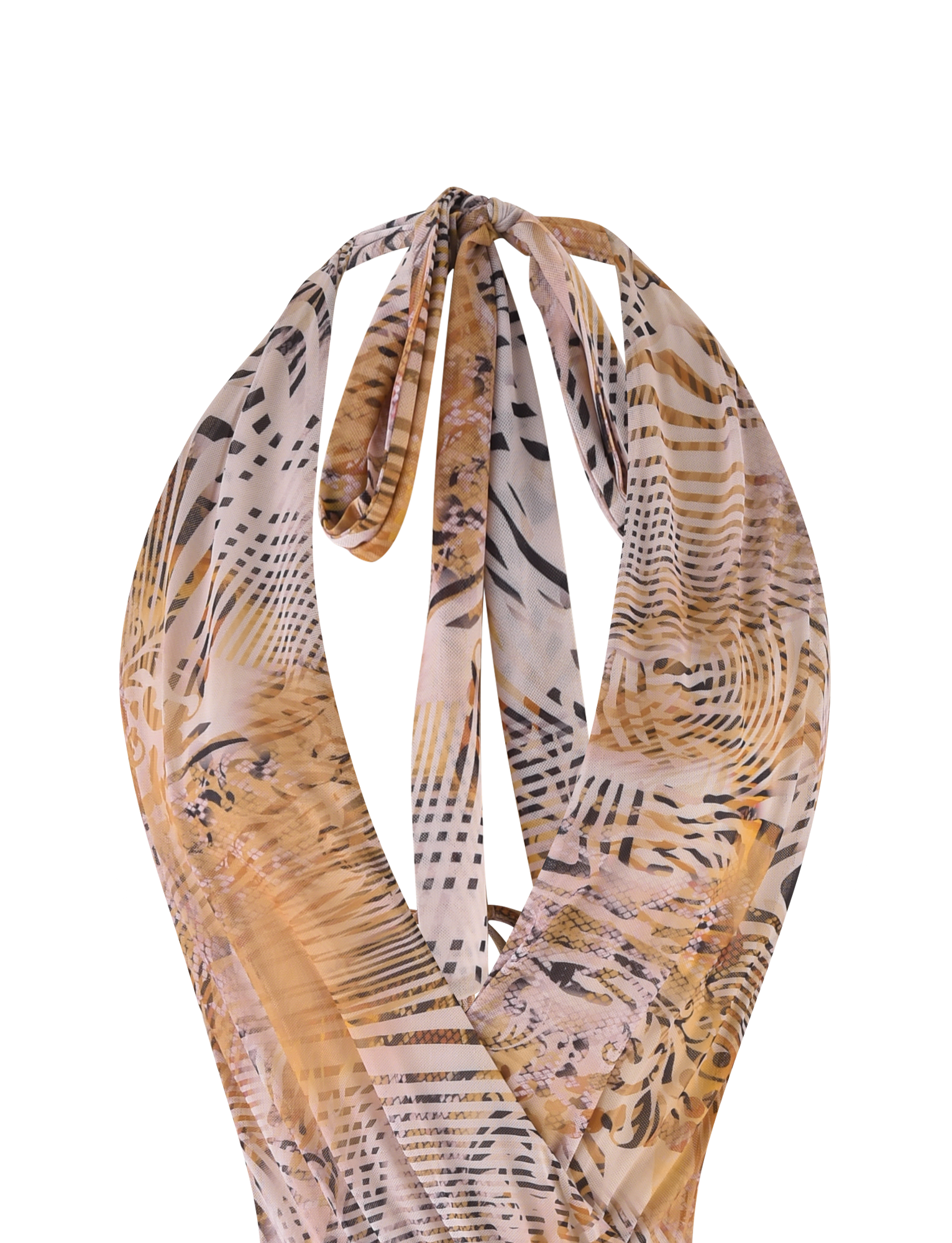 YARA MINI DRESS - NEUTRAL : ANIMAL : ANIMAL MARBLE - Image 9