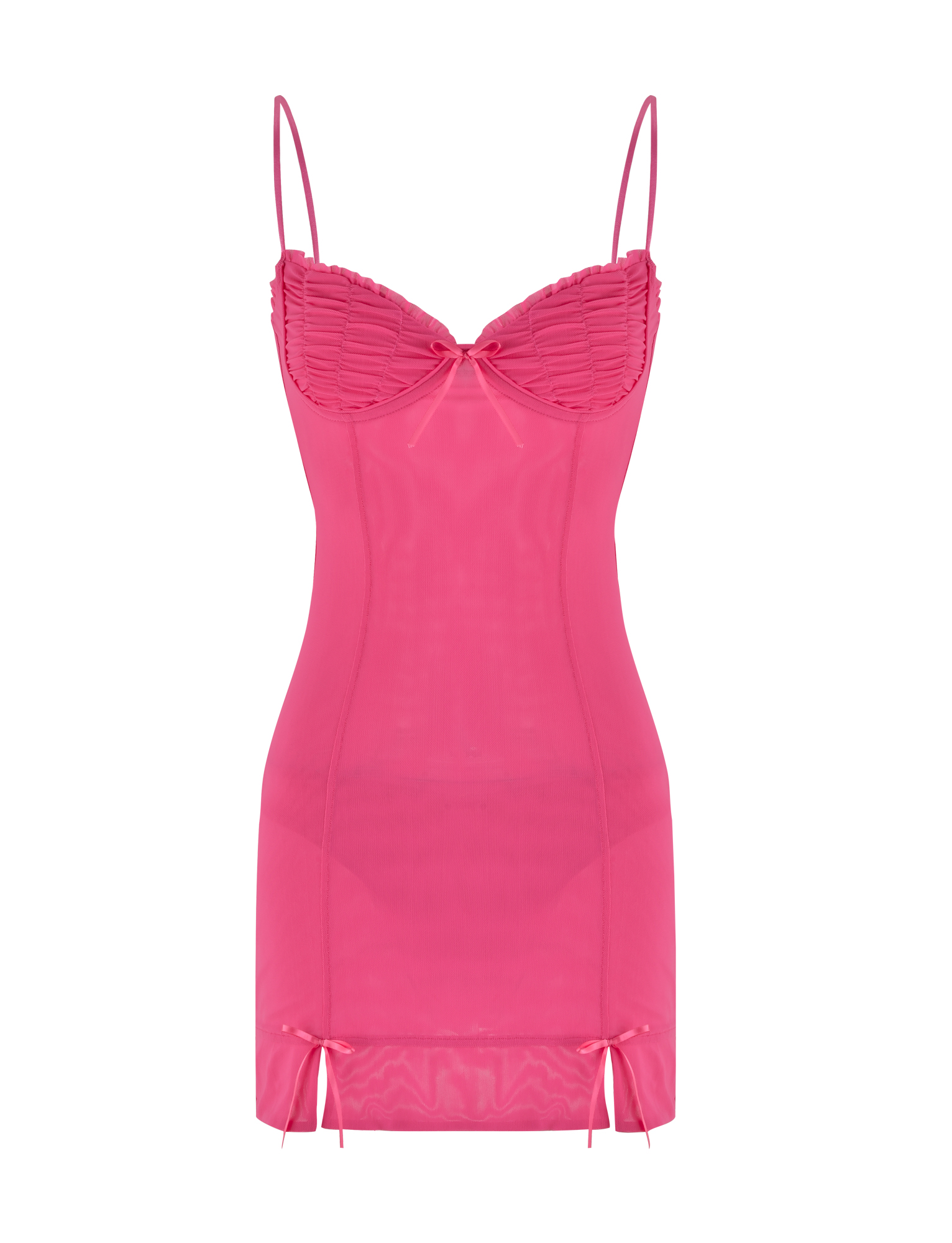 KAIRI MINI DRESS - PINK : FUSCHIA - Image 7