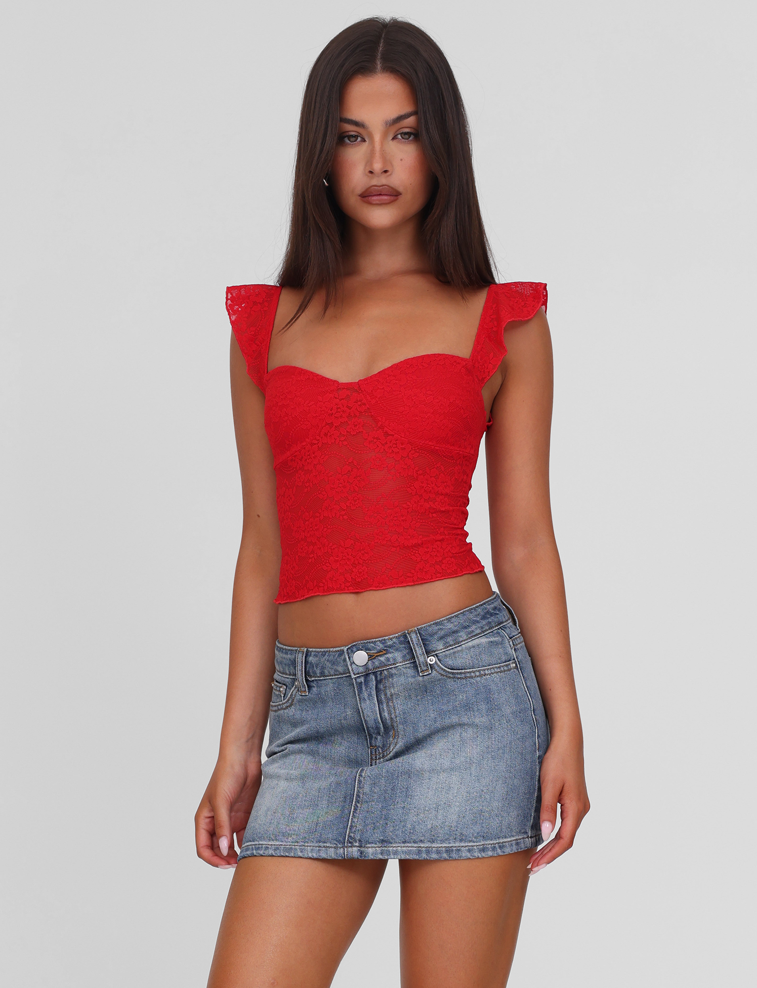 LORNA TOP - RED - Image 2