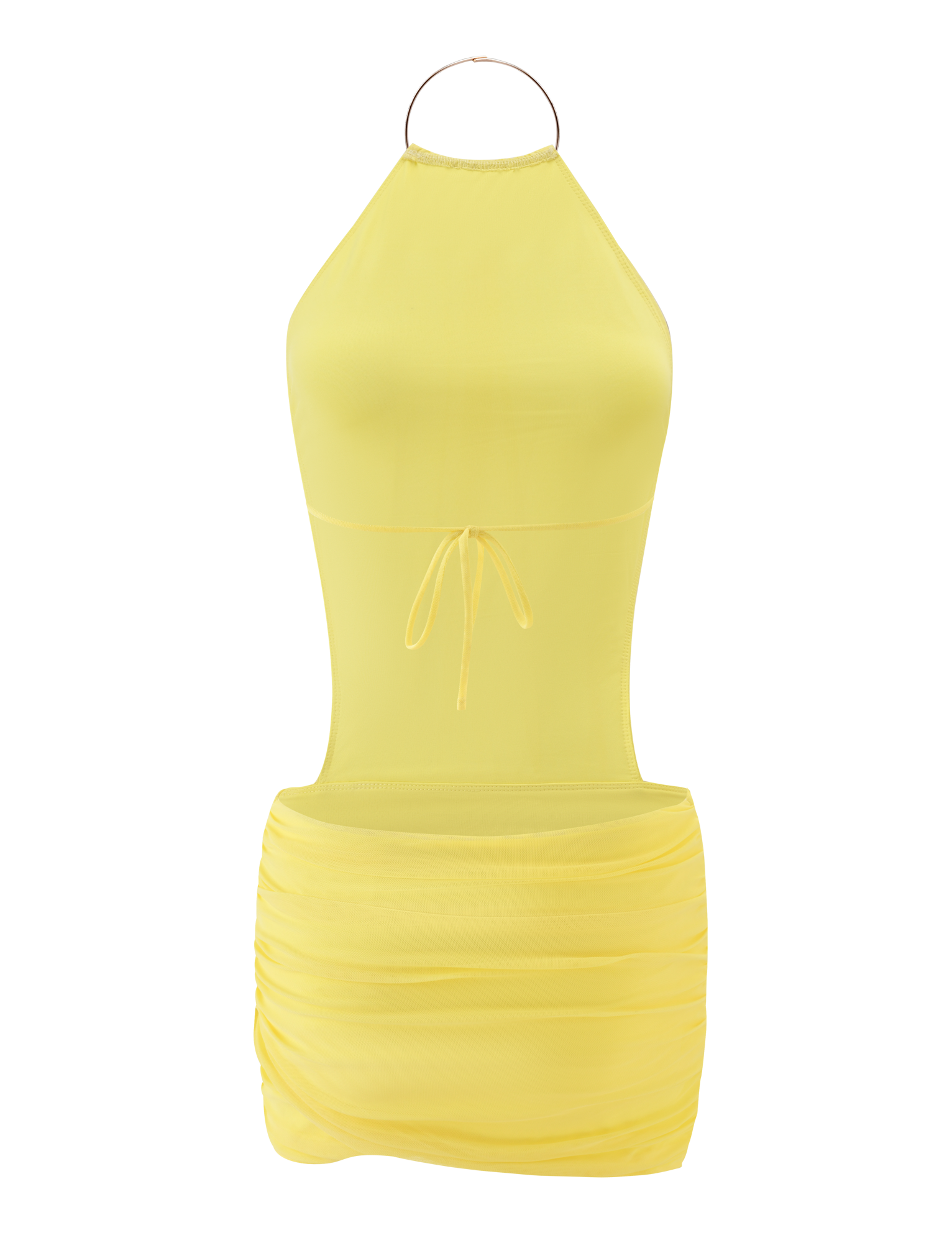 EVANNA MINI DRESS - YELLOW - Image 9