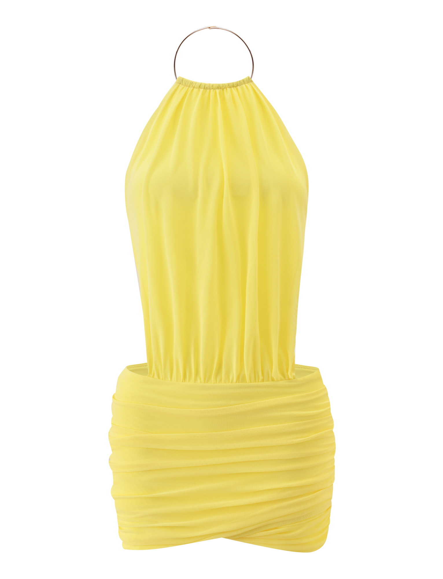 EVANNA MINI DRESS - YELLOW - Image 8