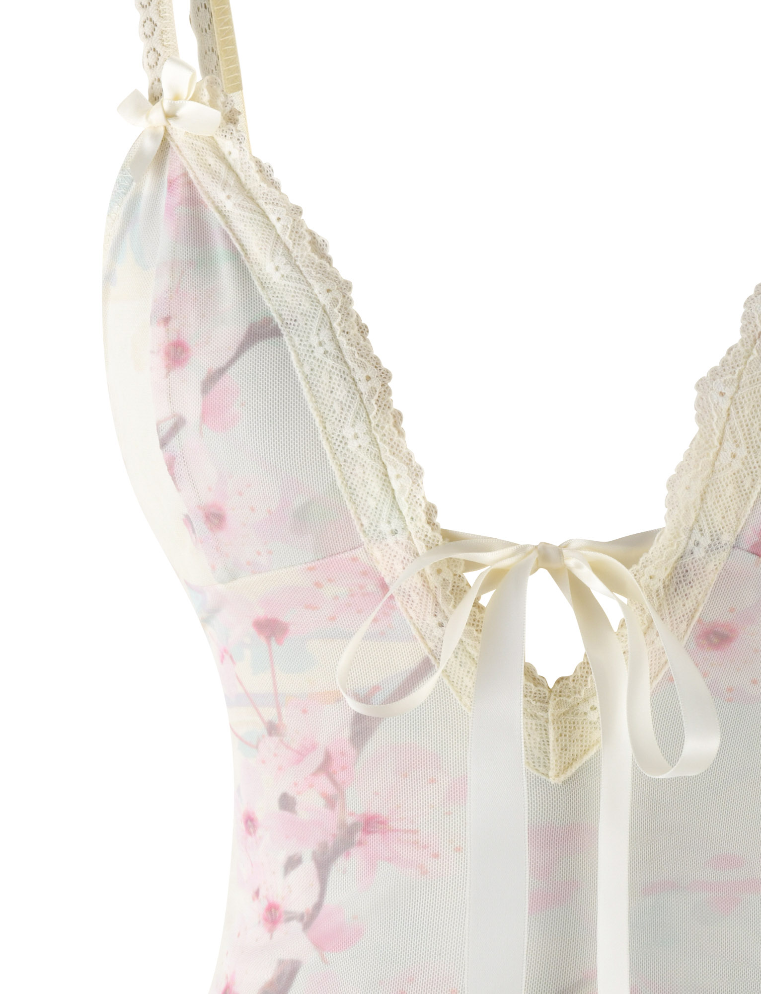 LONIE TOP - NEUTRAL : FLORAL : WASHED CHERRY BLOSSOM - Image 10