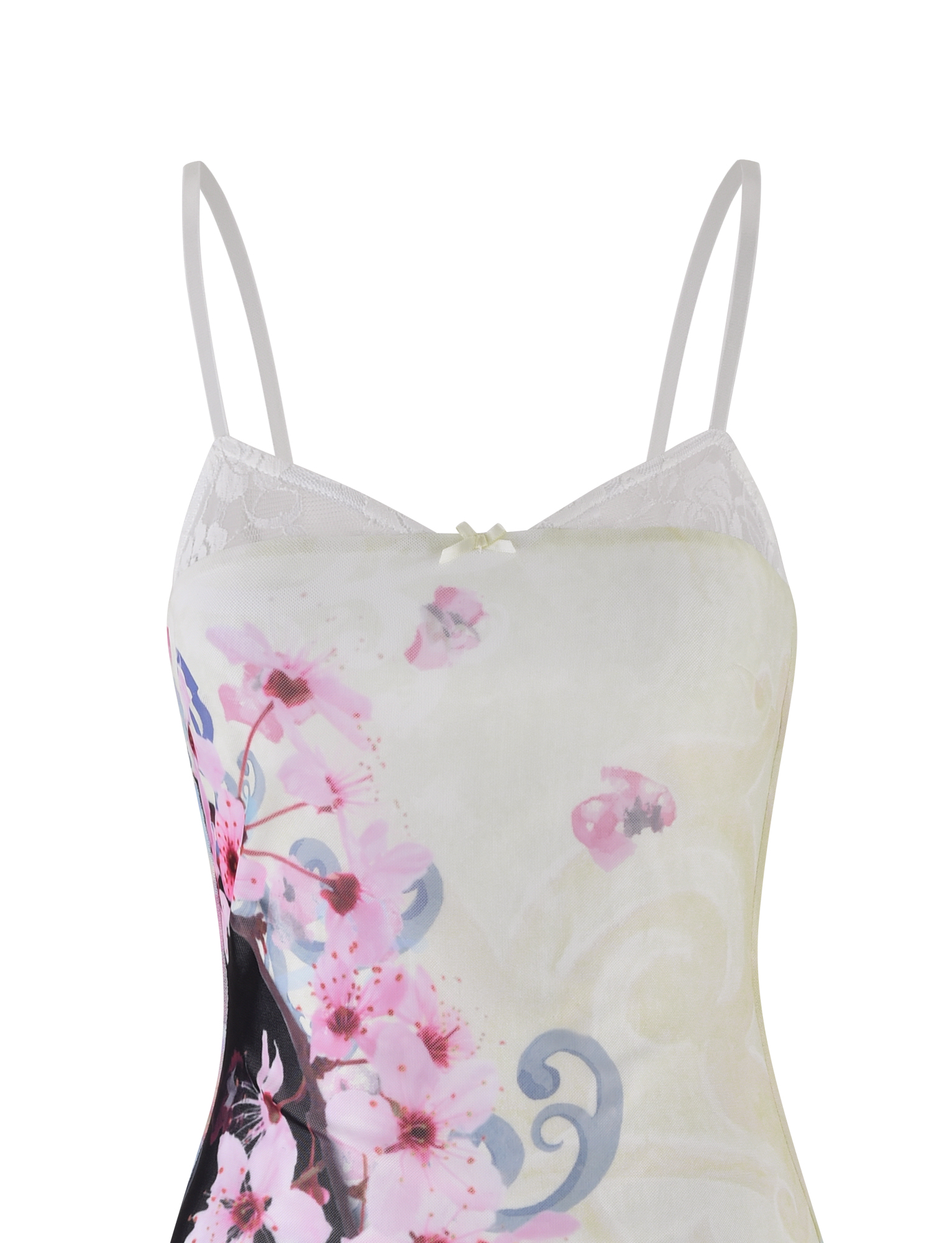 COLSON MESH MINI DRESS - MULTI : FLORAL : CHERRY BLOSSOM - Image 9