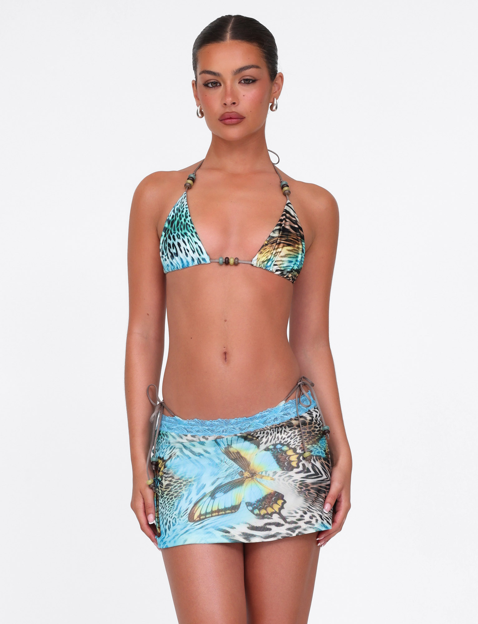 FINLEA MINI SKIRT - MULTI : ANIMAL : BUTTERFLY ANIMAL - Image 3