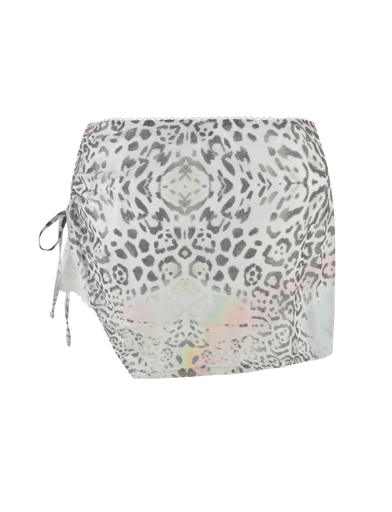 JOSEPHINE MINI SKIRT - WHITE : ANIMAL : ANIMAL PRINT - Image 6
