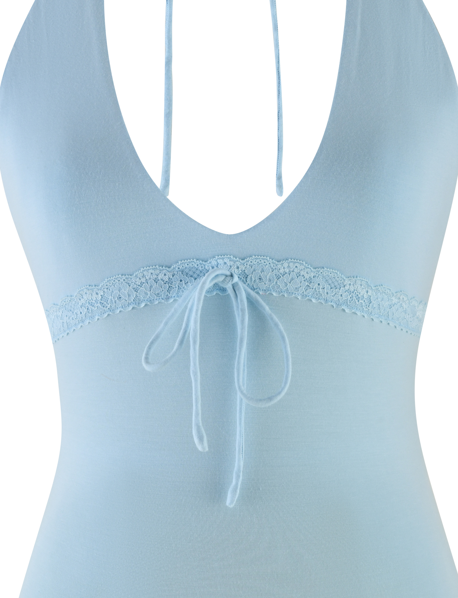 MELLIE HALTER TOP - BLUE : BABY BLUE - Image 9
