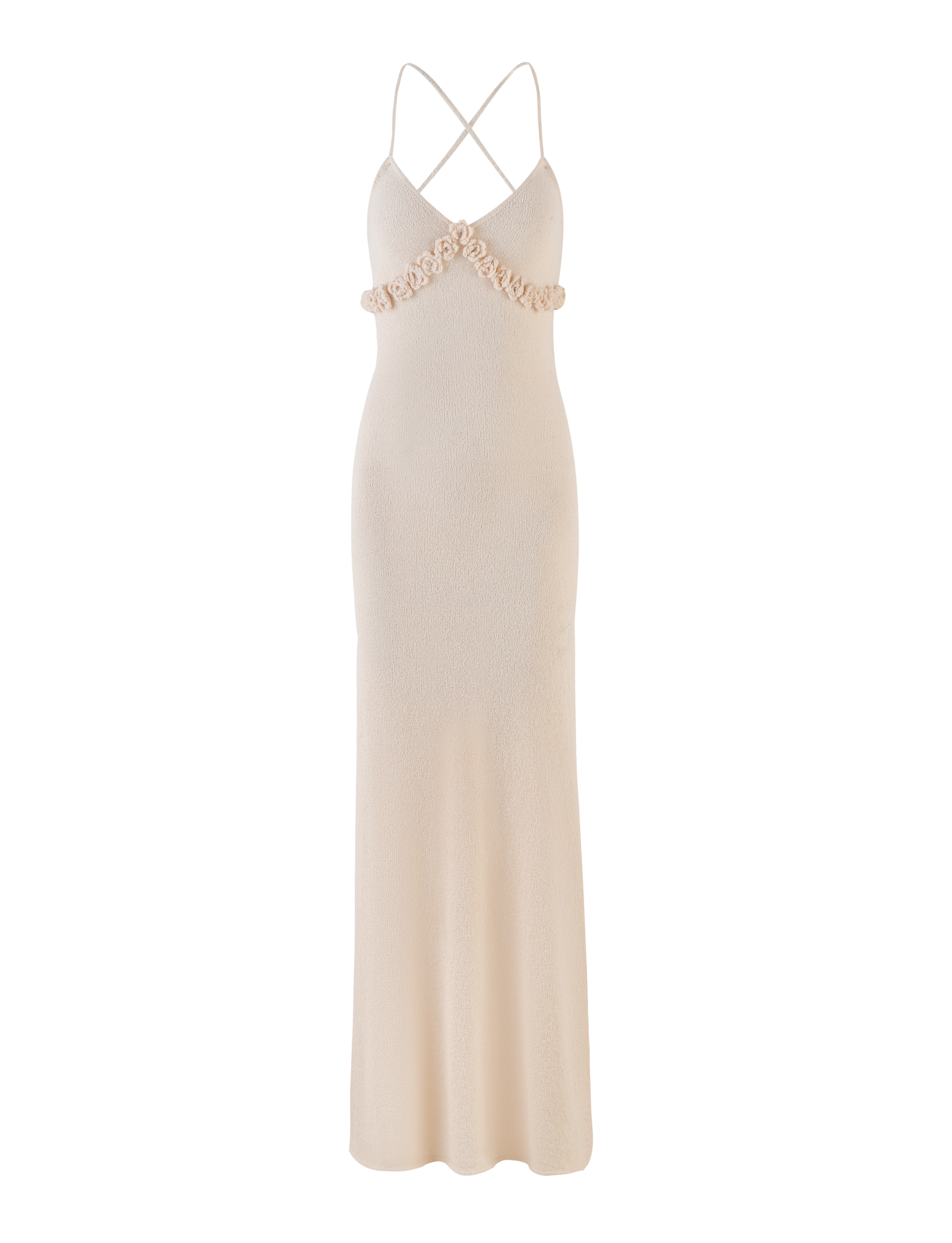 LAVELLE MAXI DRESS - WHITE : CREAM : CREAM - Image 7