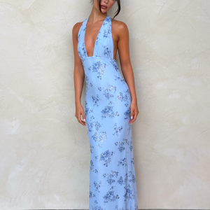 PHAEDRA MAXI DRESS - BLUE : FLORAL : BLUE FLORAL