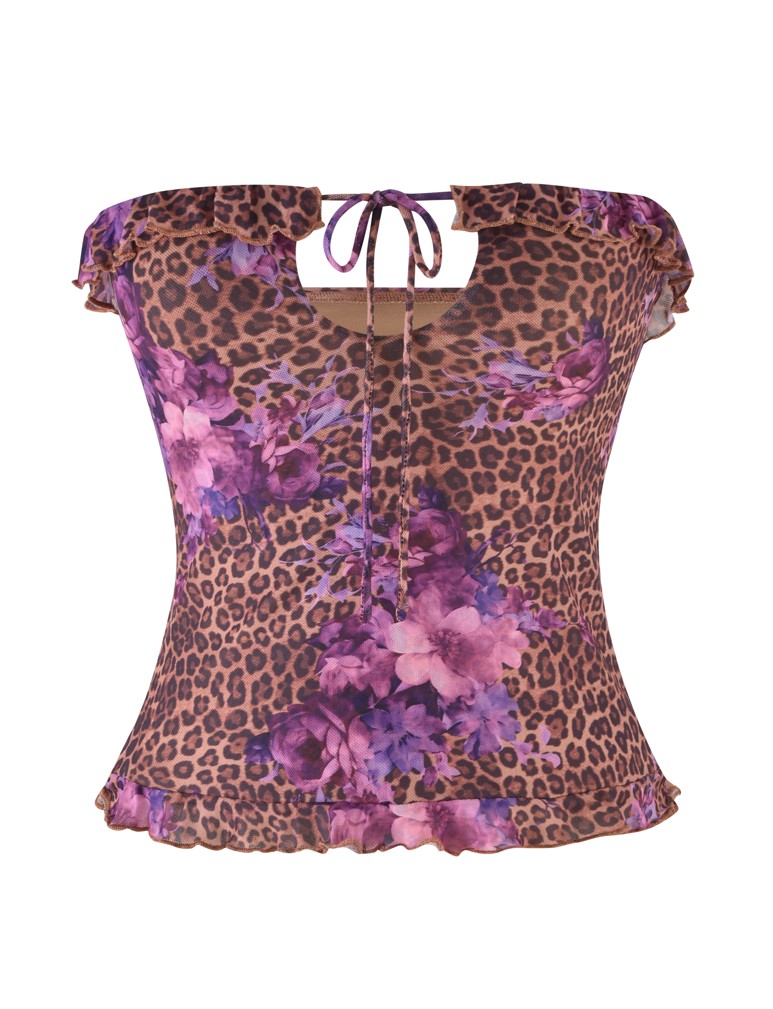 SIERA TOP - LEOPARD FLORAL - Image 7