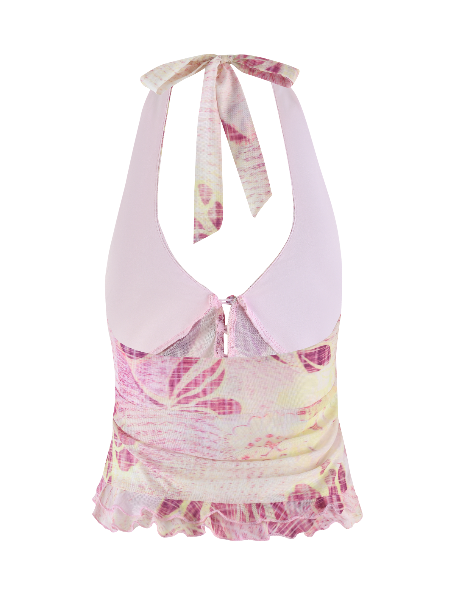 DALILA TOP - GRUNGE FLORAL MAGENTA - Image 7