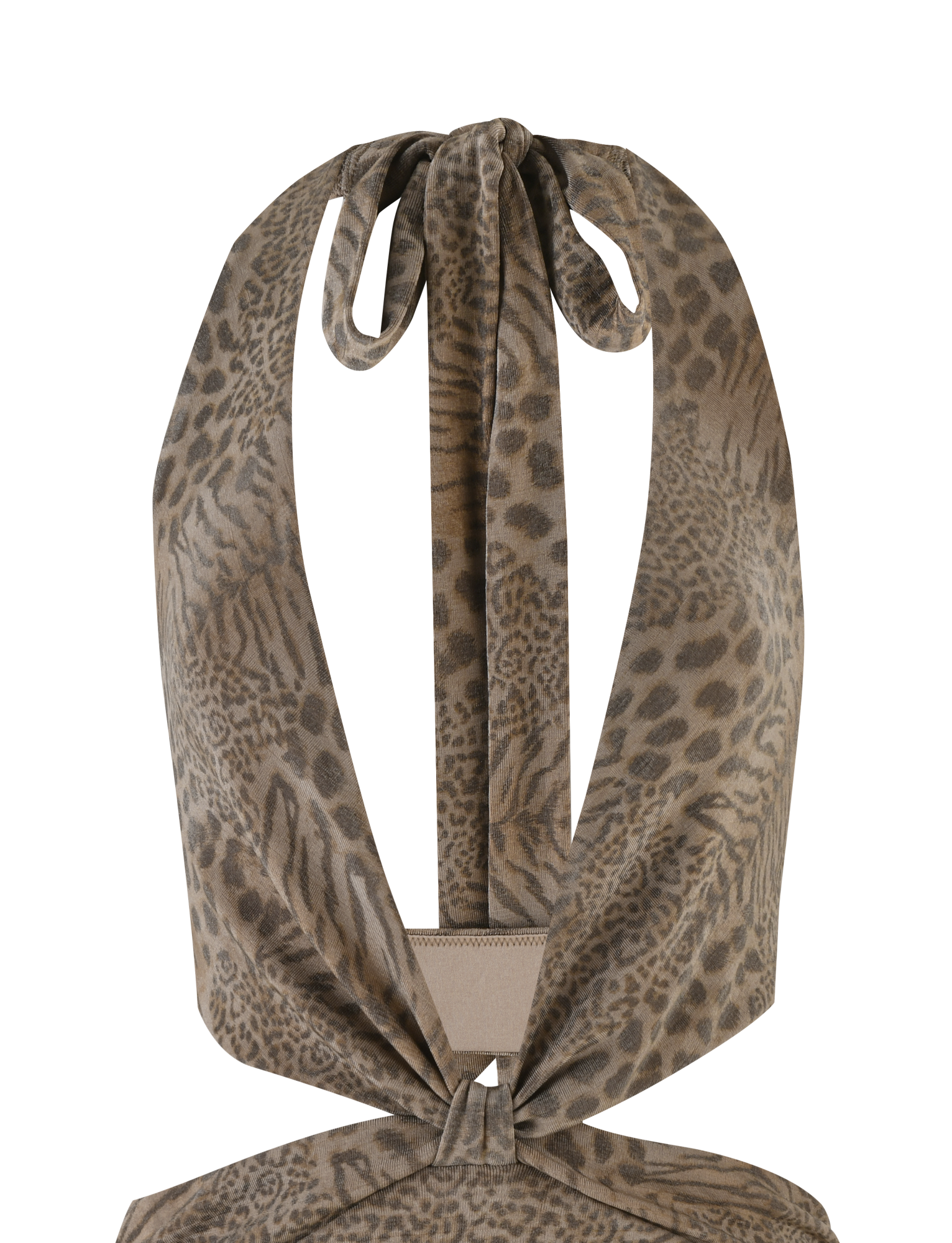 EVANGELINE MINI DRESS - NEUTRAL TIGER - Image 9
