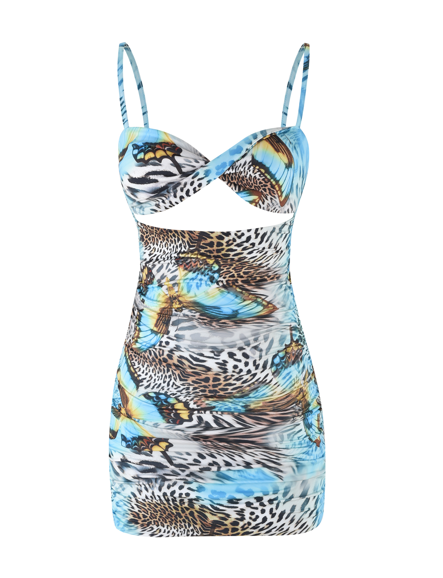 VERA MINI DRESS - MULTI : ANIMAL : BUTTERFLY ANIMAL - Image 7
