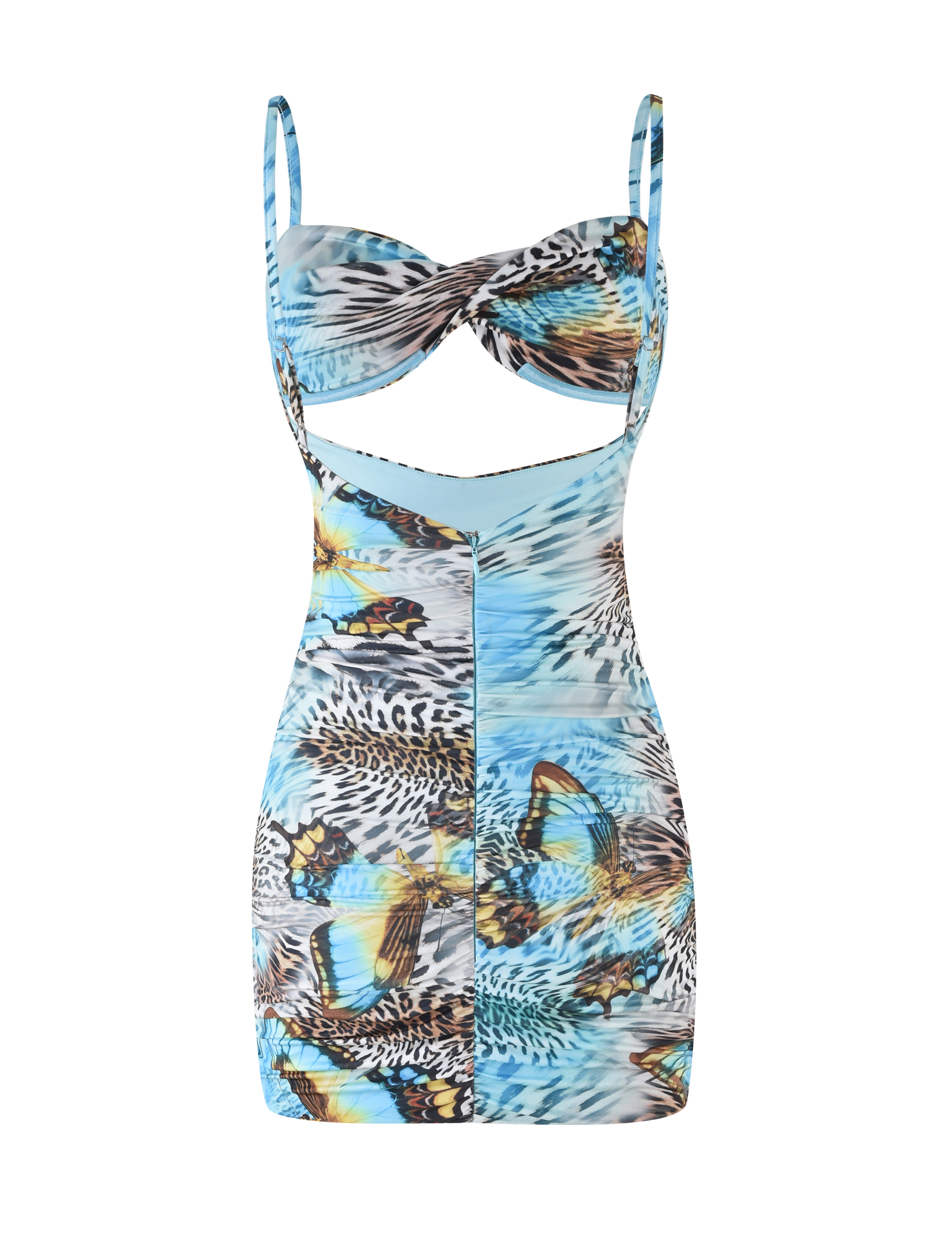 VERA MINI DRESS - MULTI : ANIMAL : BUTTERFLY ANIMAL - Image 8