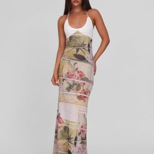 TILLEY MAXI DRESS - ROSE POSTCARD