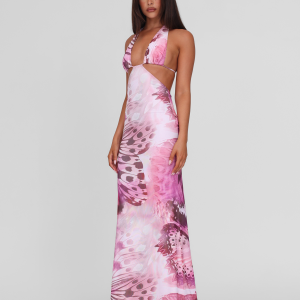 SOLEIL MAXI DRESS - MACRO BUTTERFLY