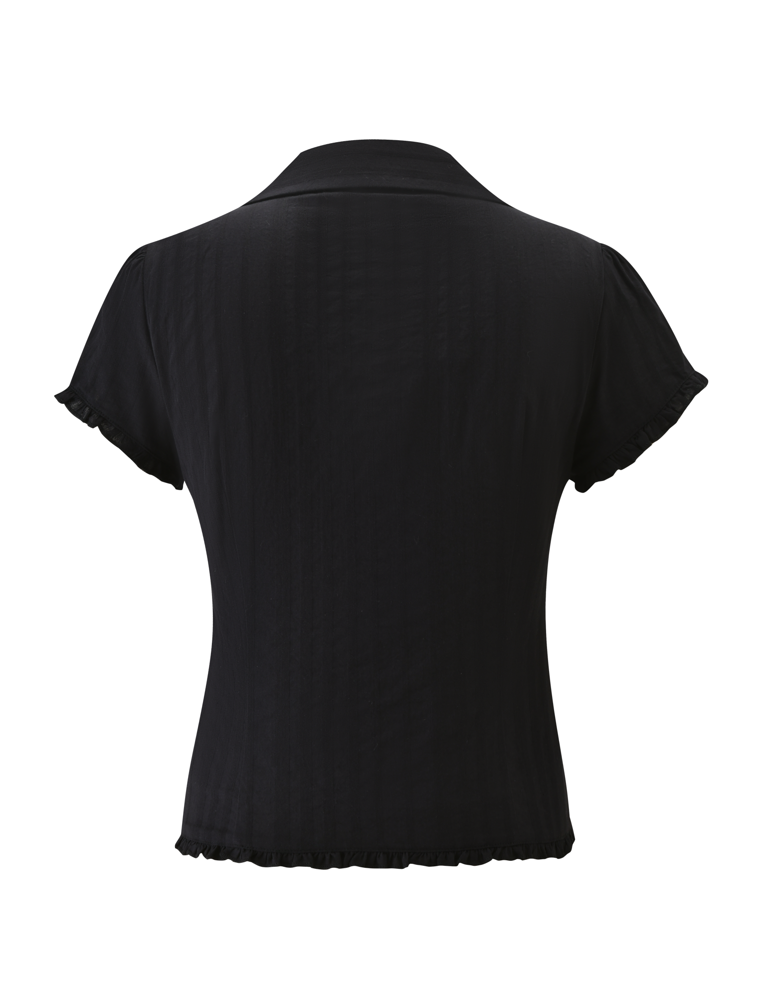 VALERIE SHORT SLEEVE SHIRT - BLACK - Image 8